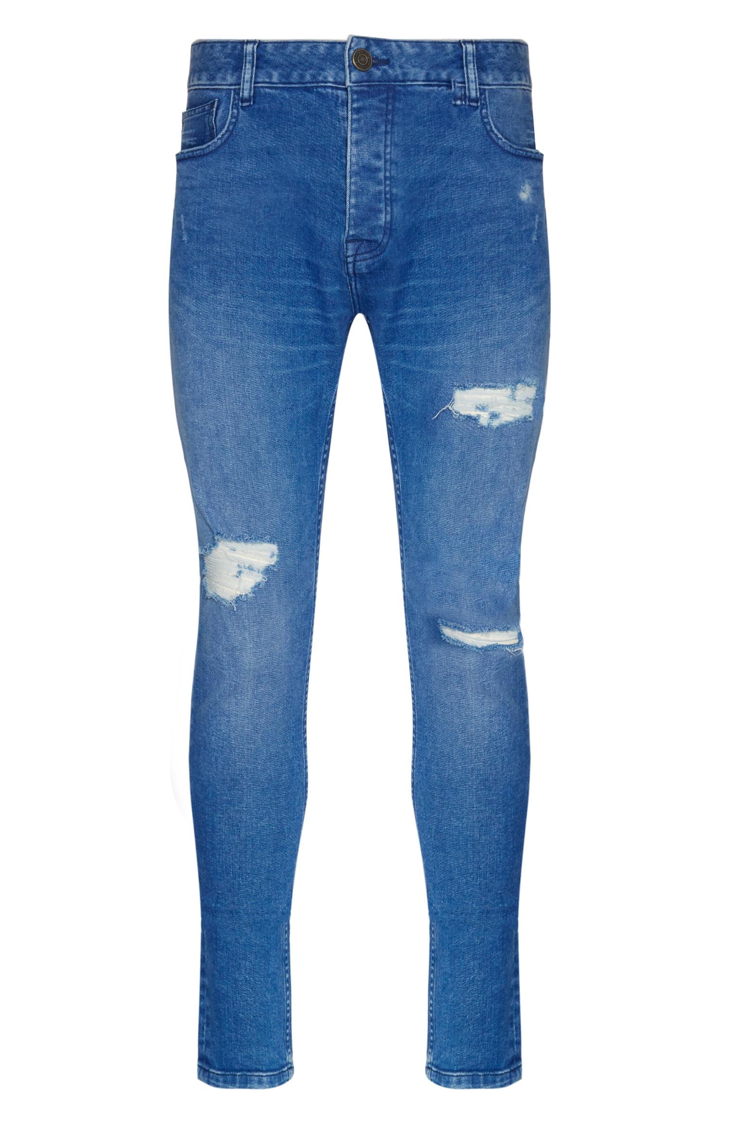 Skinny Jeans im Used-Look