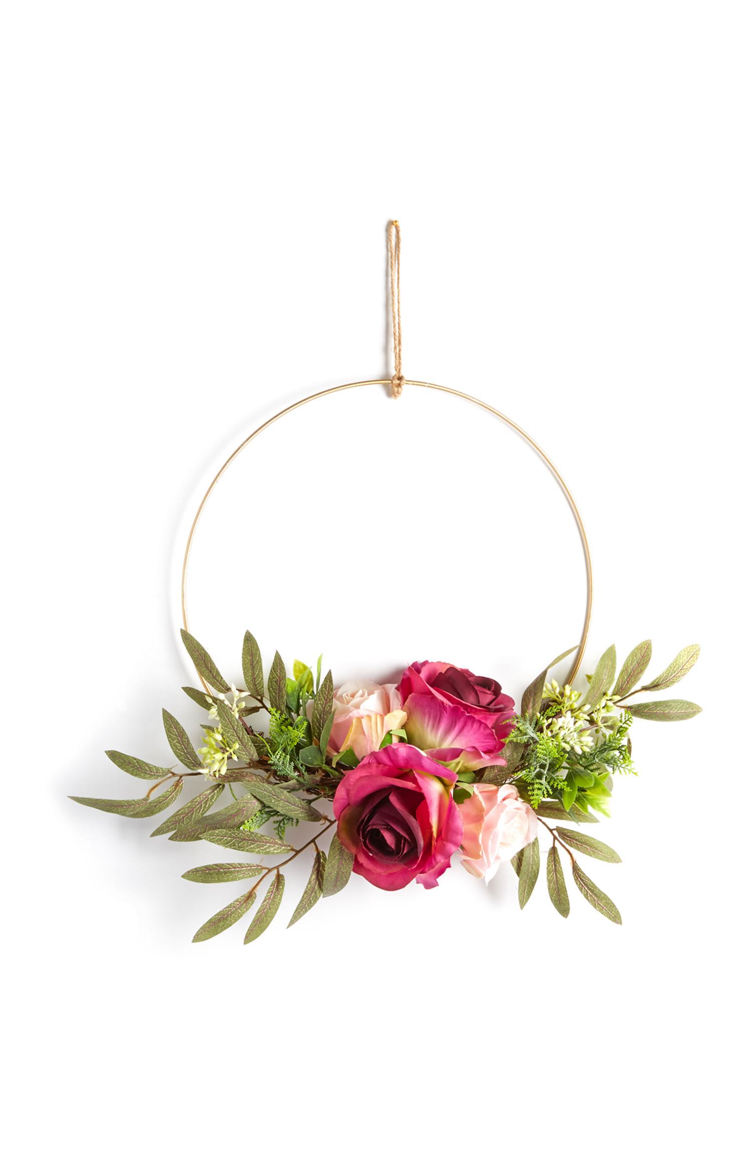 Decorazione con fiori artificiali da appendere