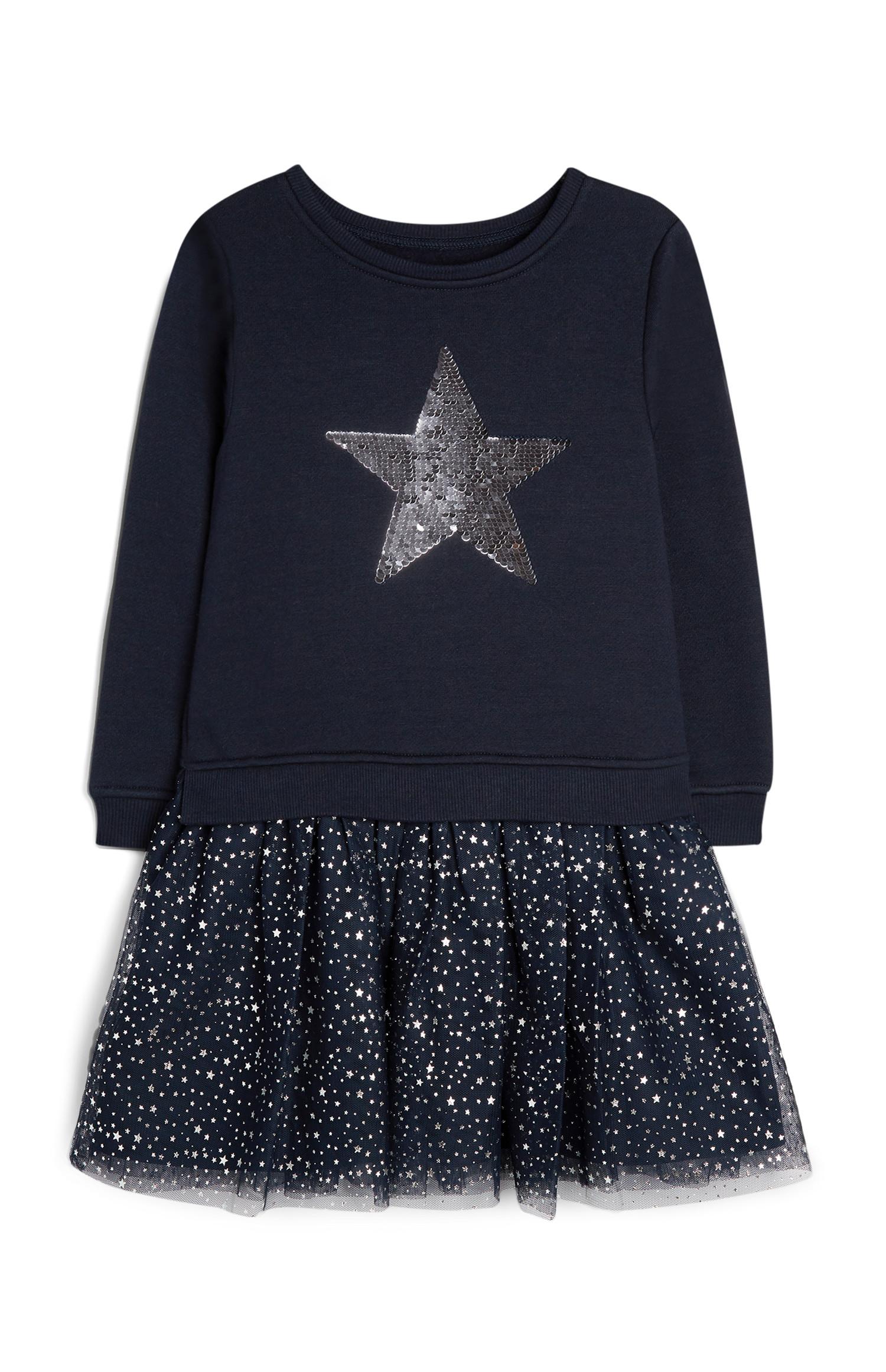 Kleid mit Sternen (kleine Mädchen)