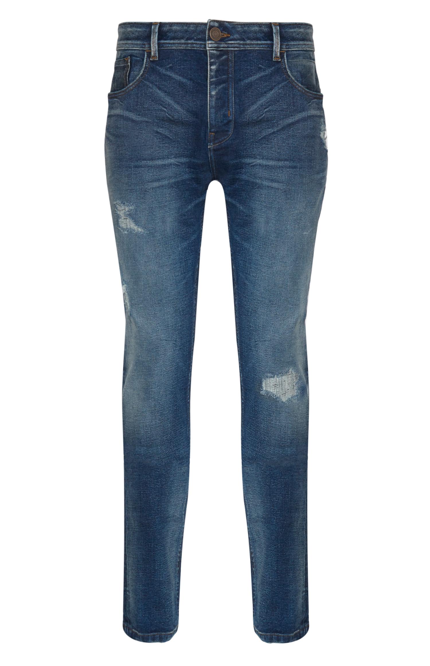 Slim-Fit-Jeans im Used-Look