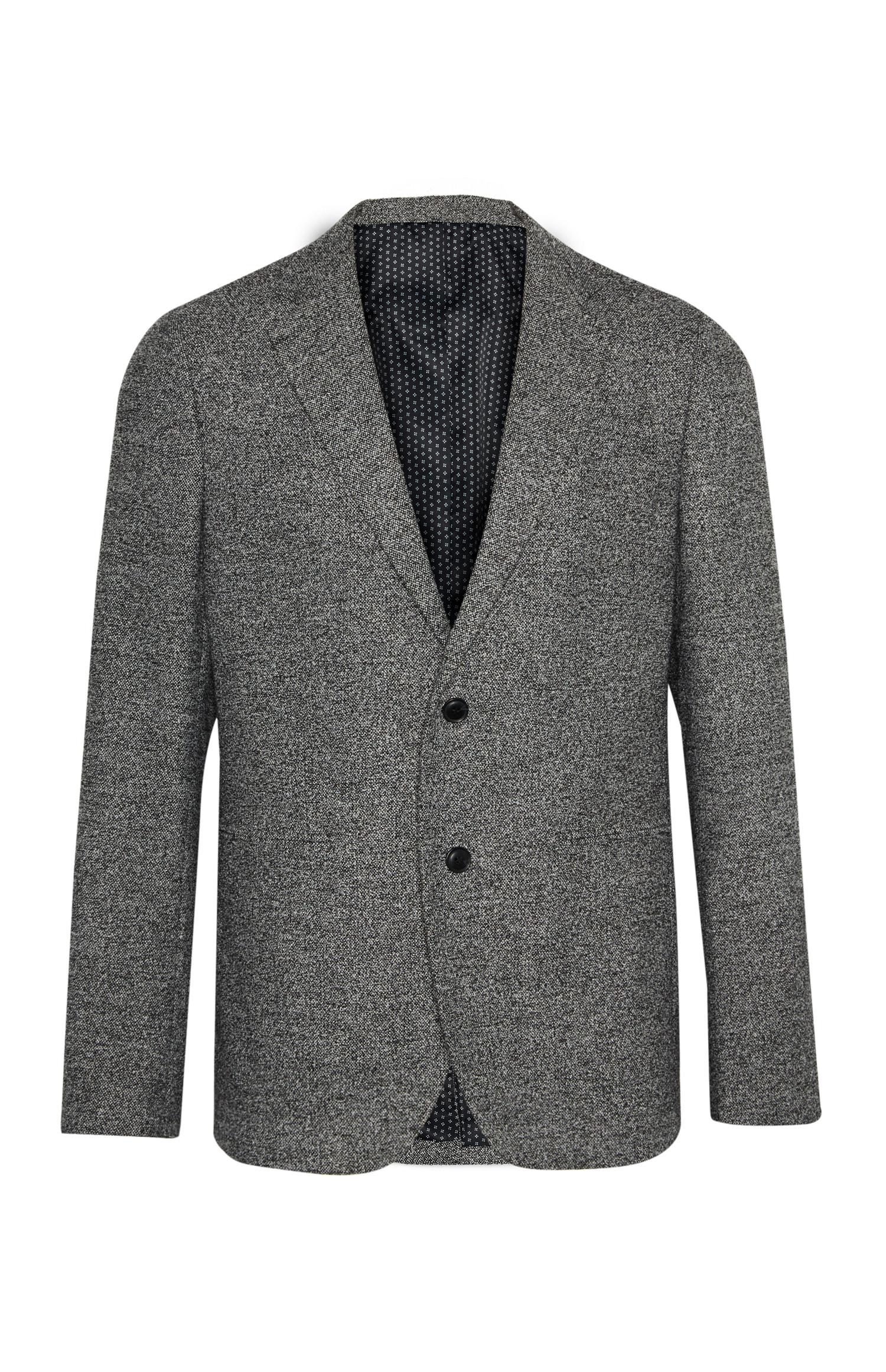 Grauer strukturierter Blazer