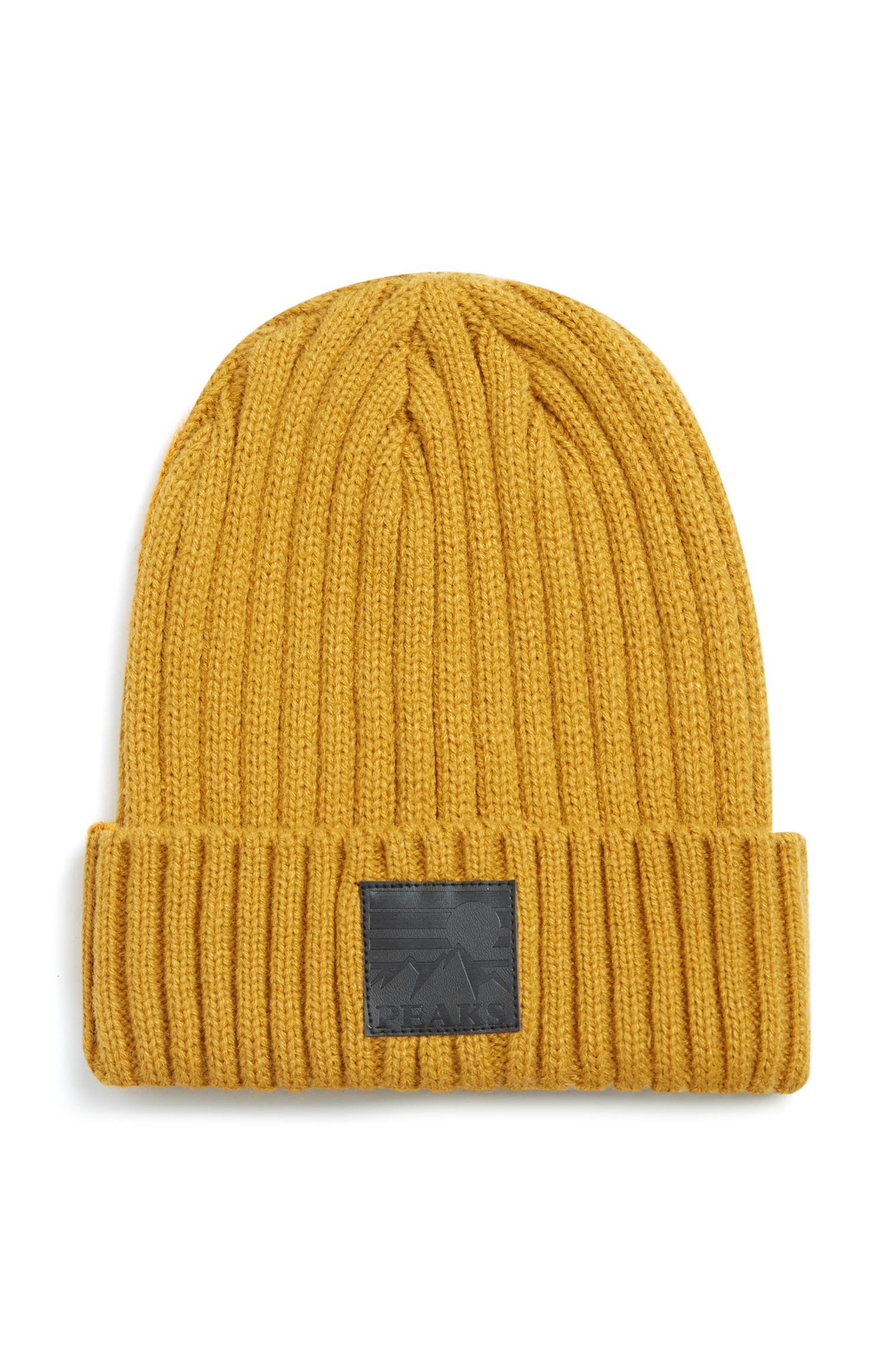 Senfgelbe Beanie