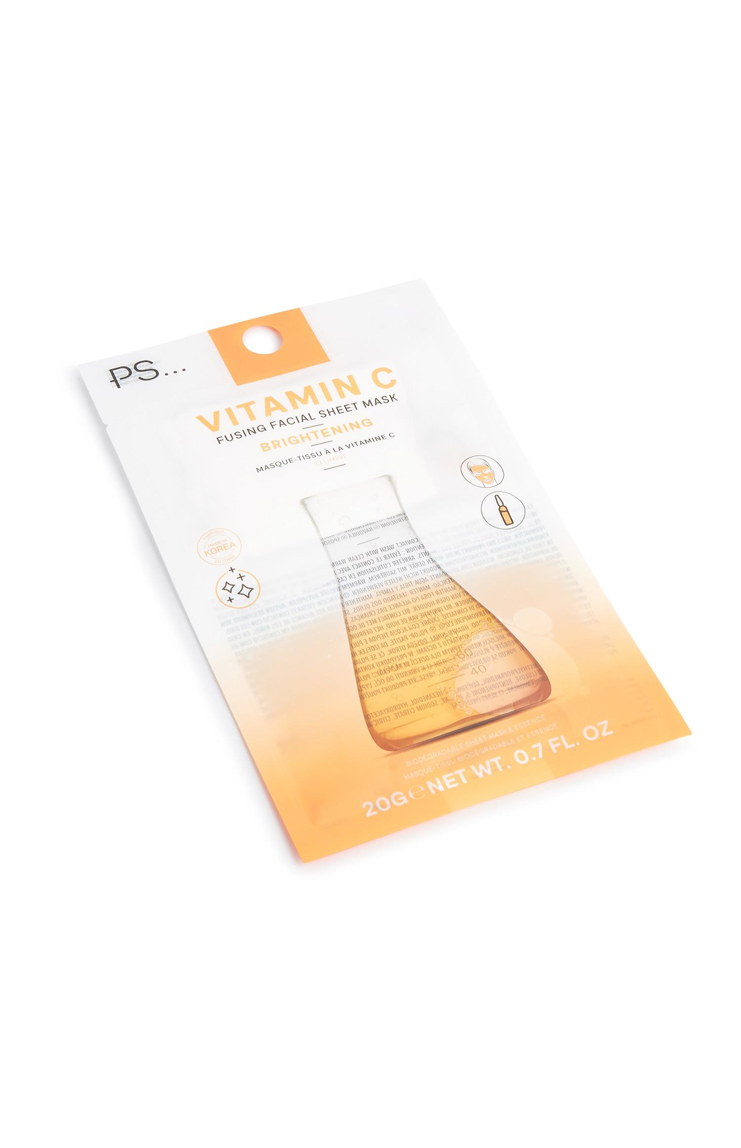 Maschera viso in tessuto alla vitamina C