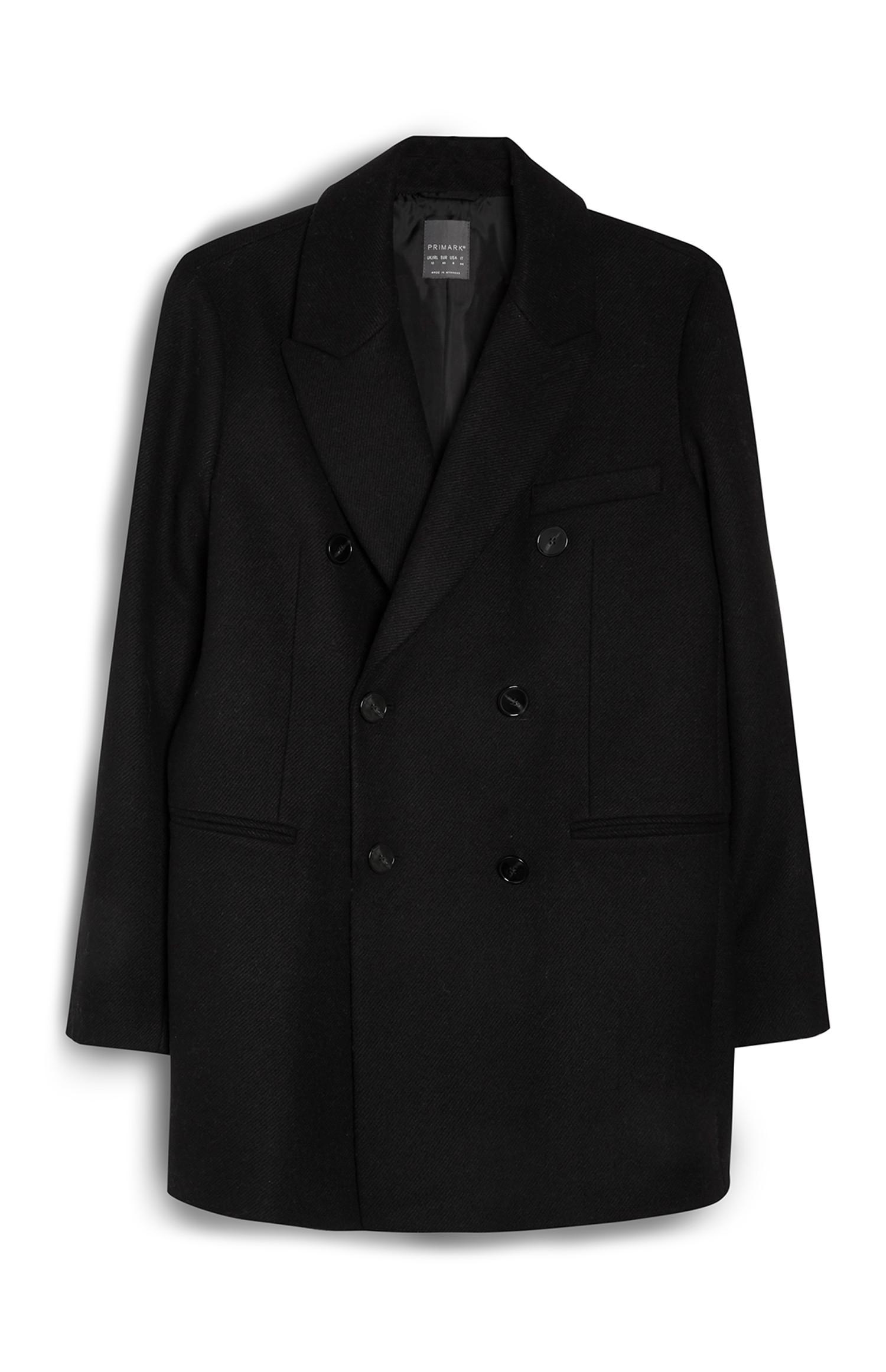 Zwarte double-breasted blazer