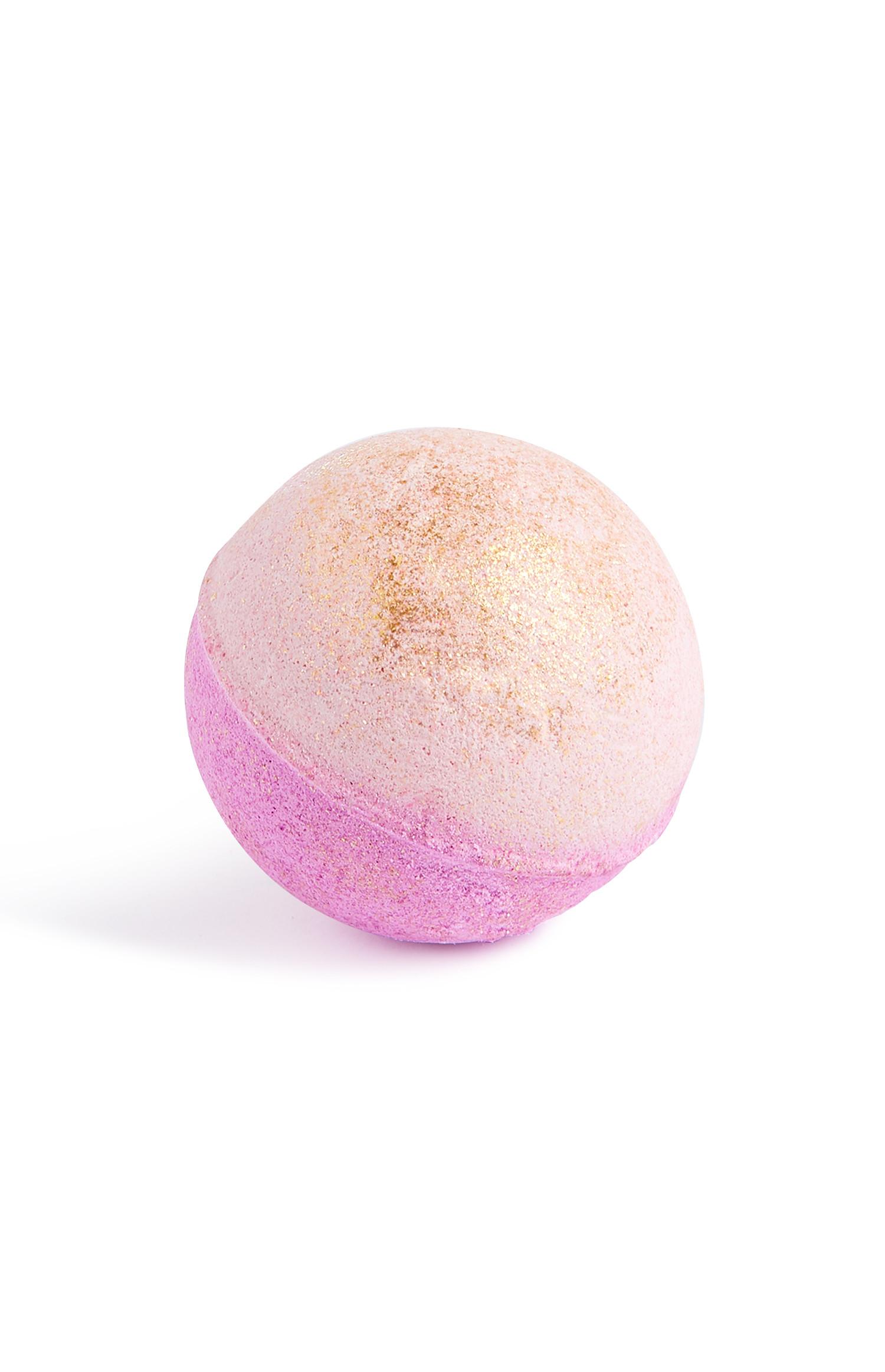 Bomba da bagno viola glitterata