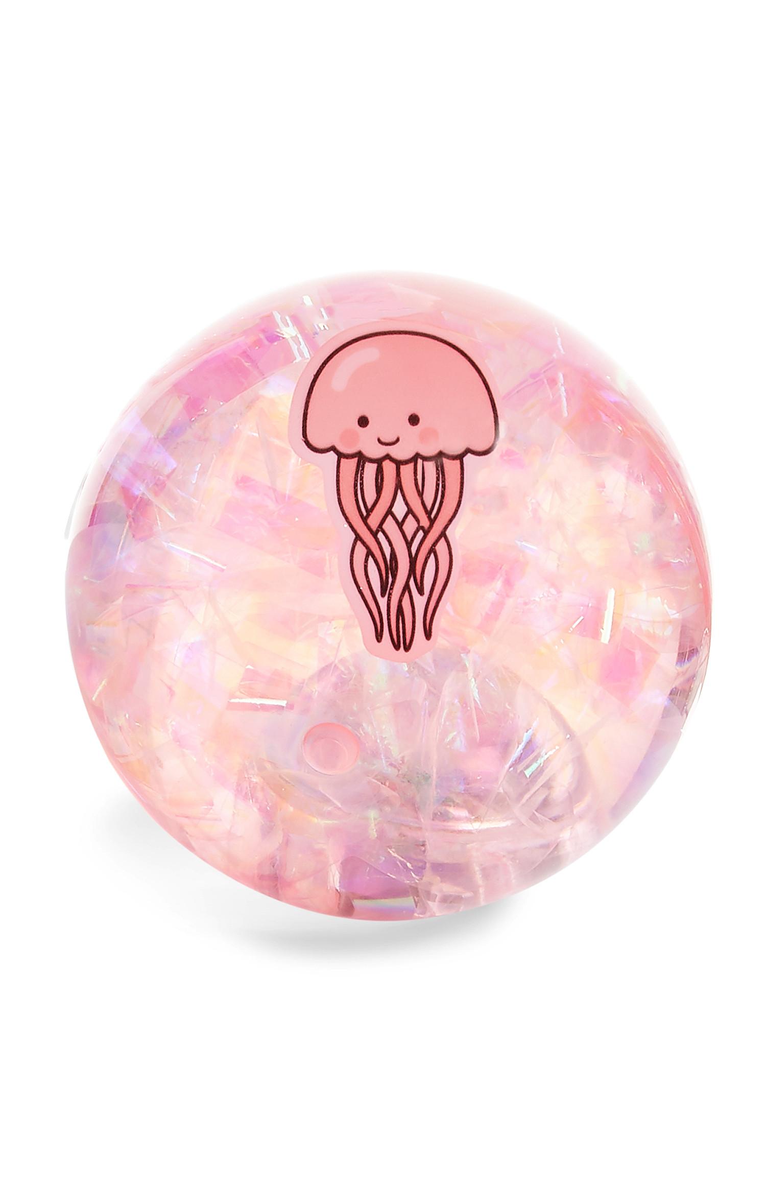 Palla rimbalzina blu e rosa medusa