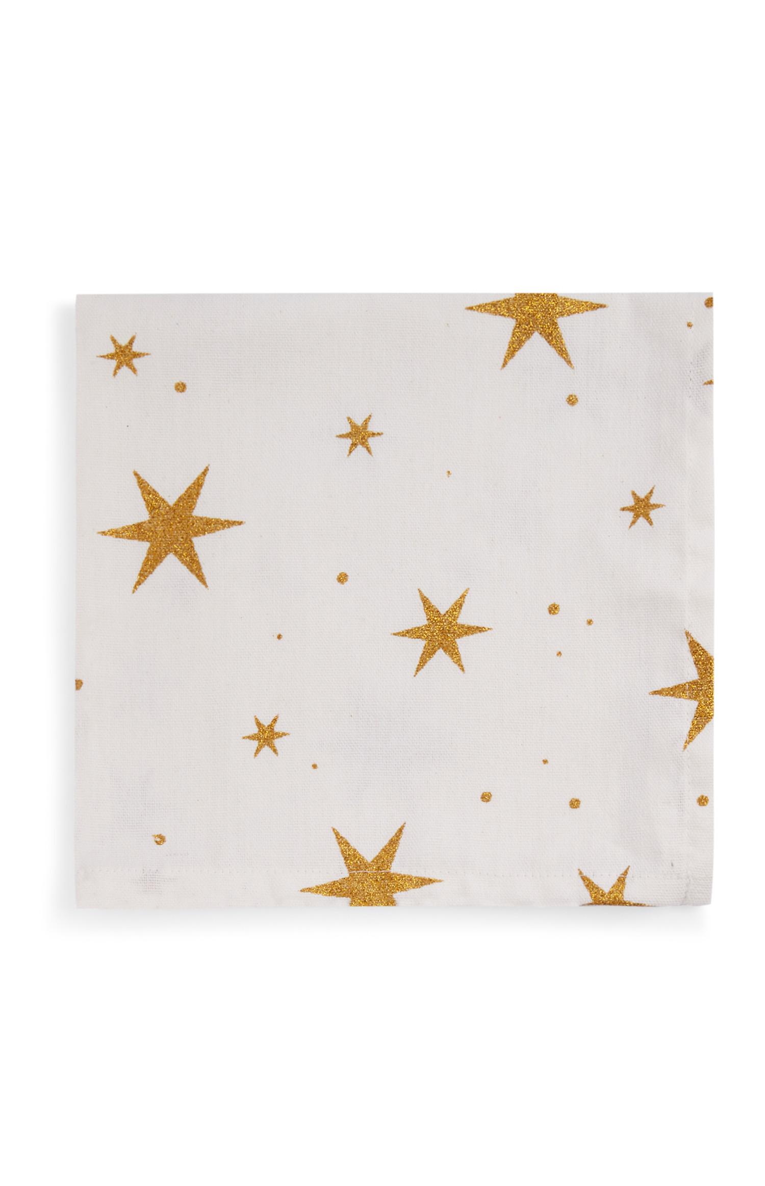 Tovaglioli con stelle stampate