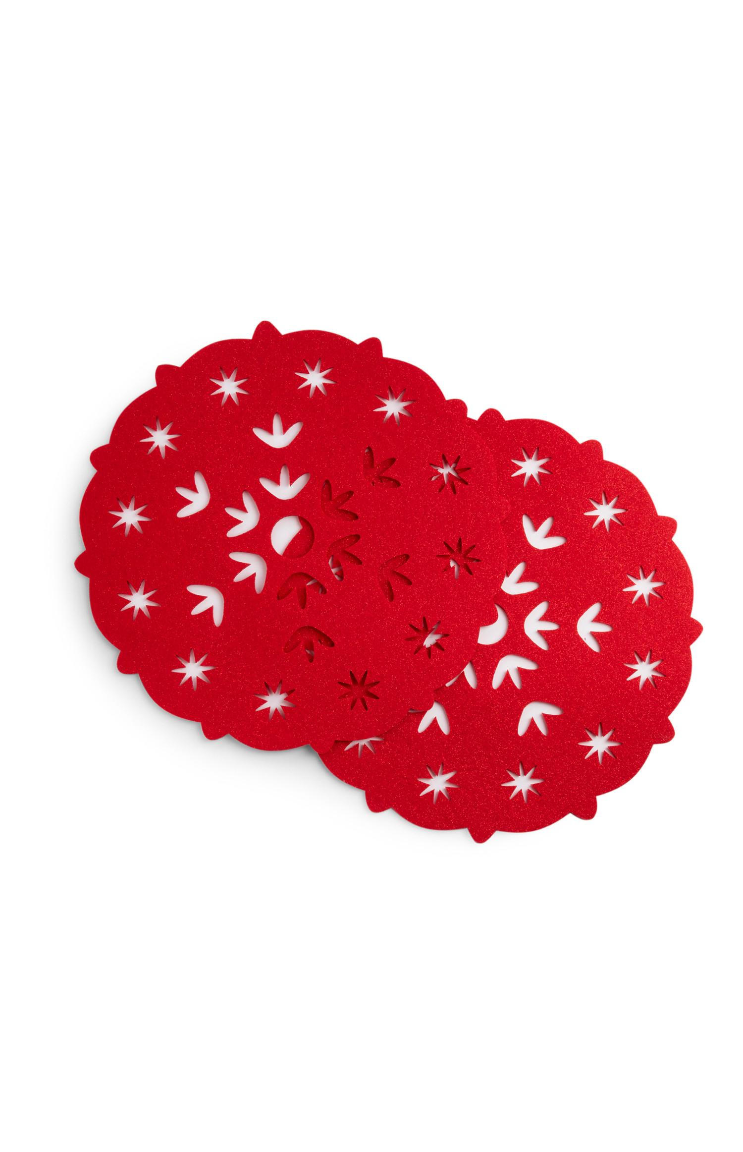 2 sottobicchieri glitterati