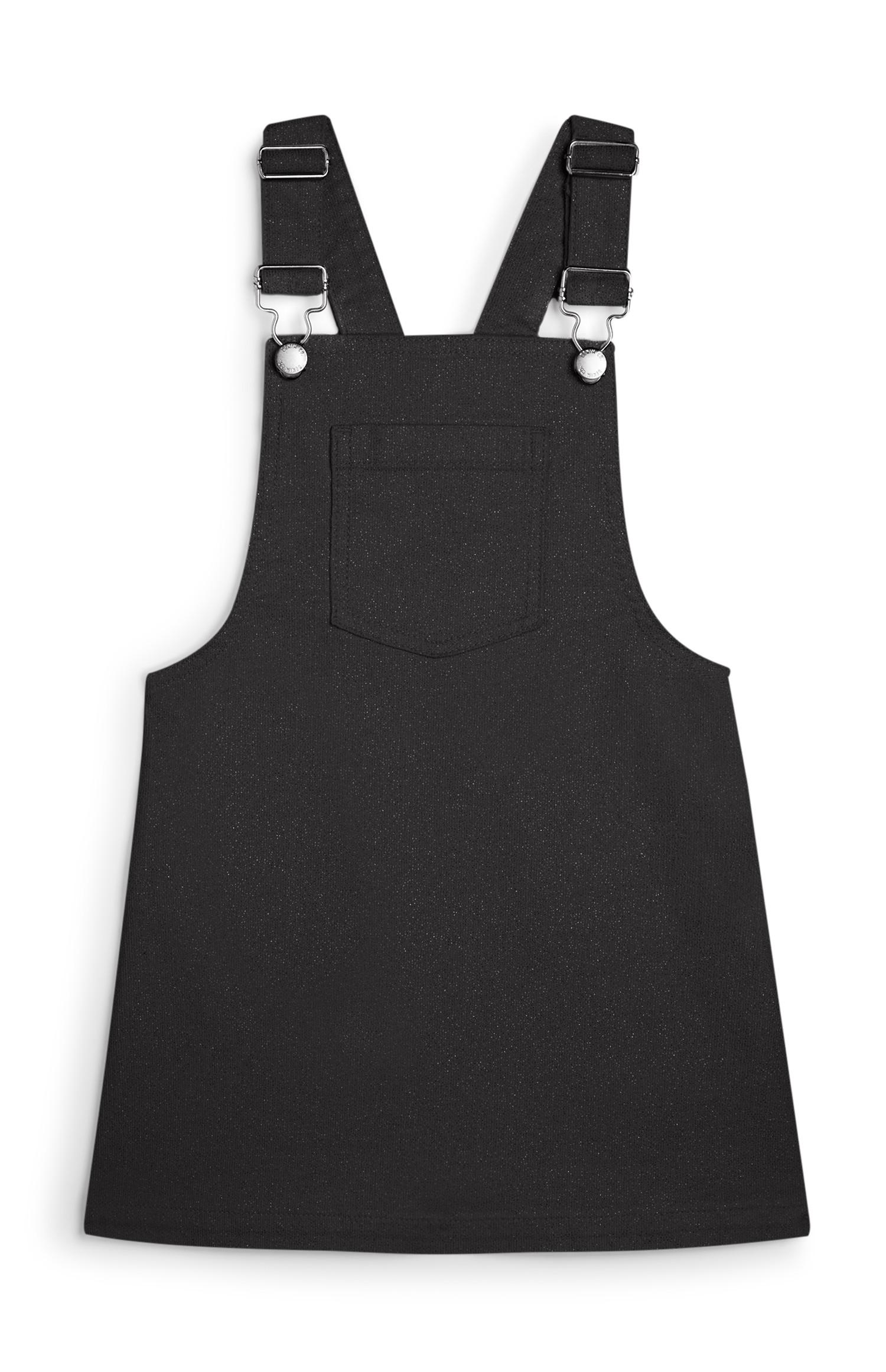 Graues Latzkleid (kleine Mädchen)