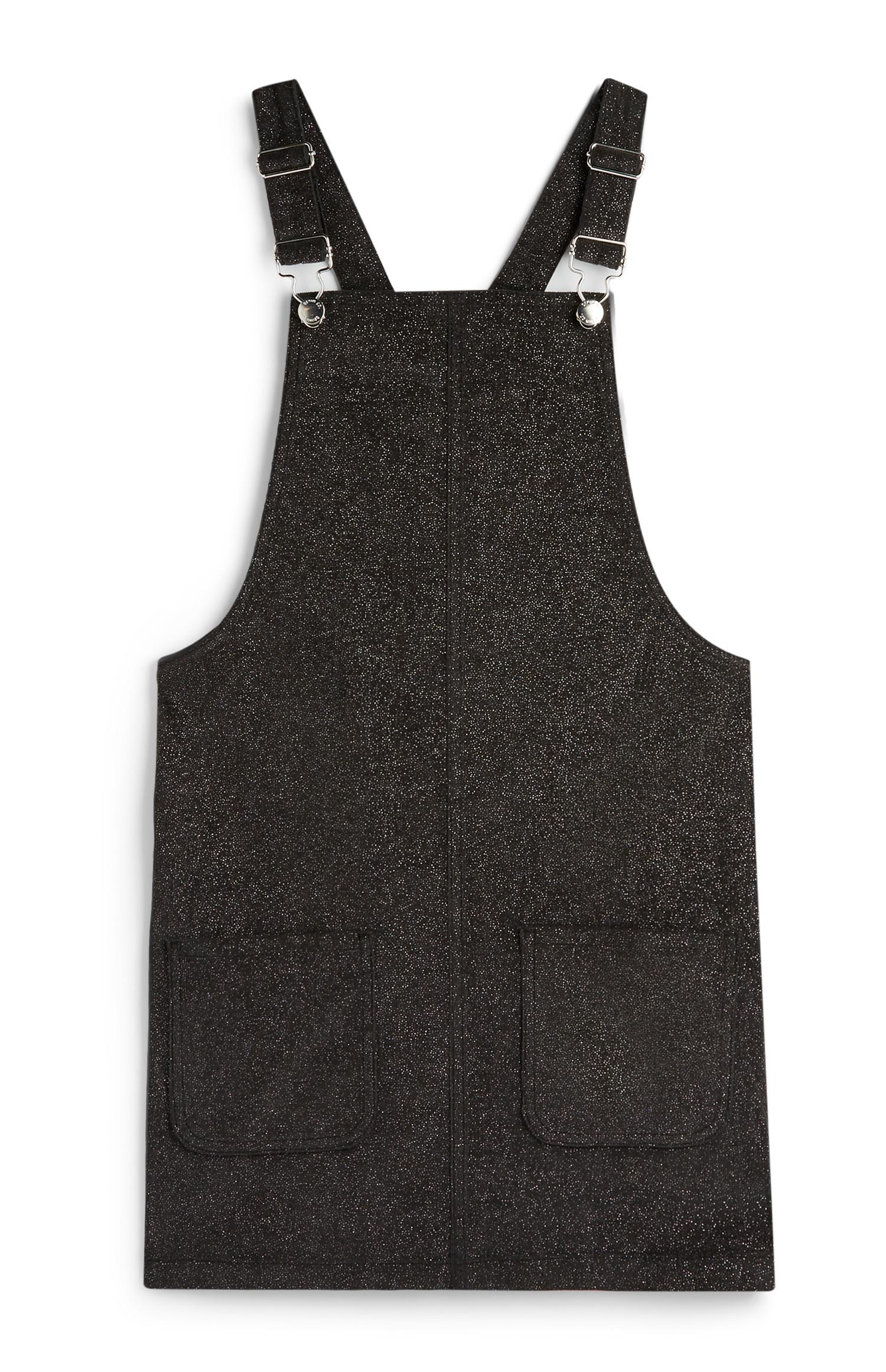 Schwarzes Latzkleid (Teeny Girls)