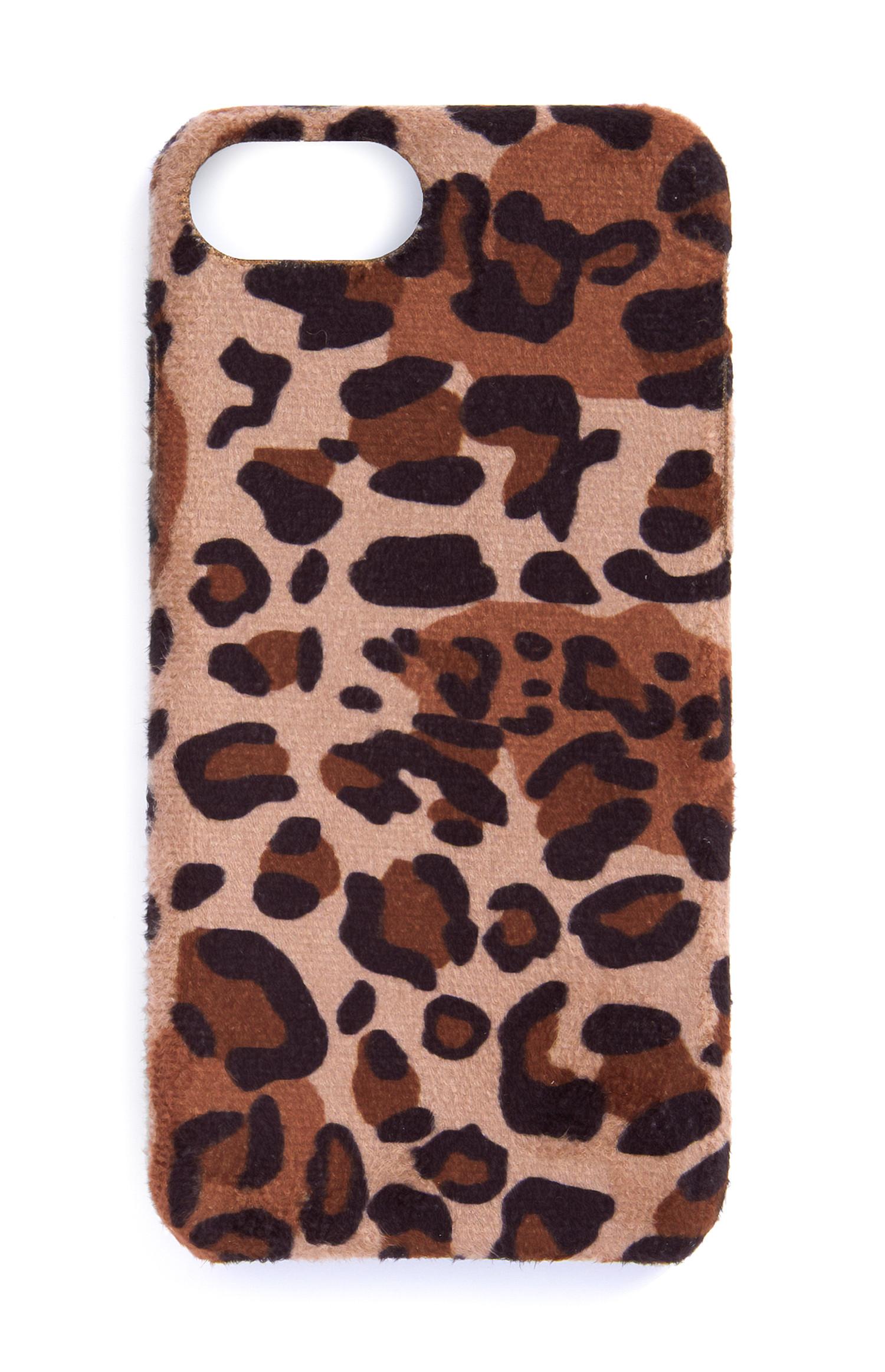 Cover telefono con stampa leopardata