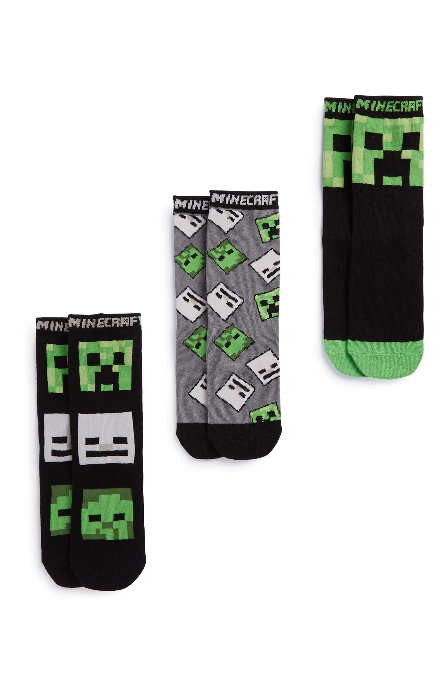 „Minecraft“ Socken, 3er-Pack
