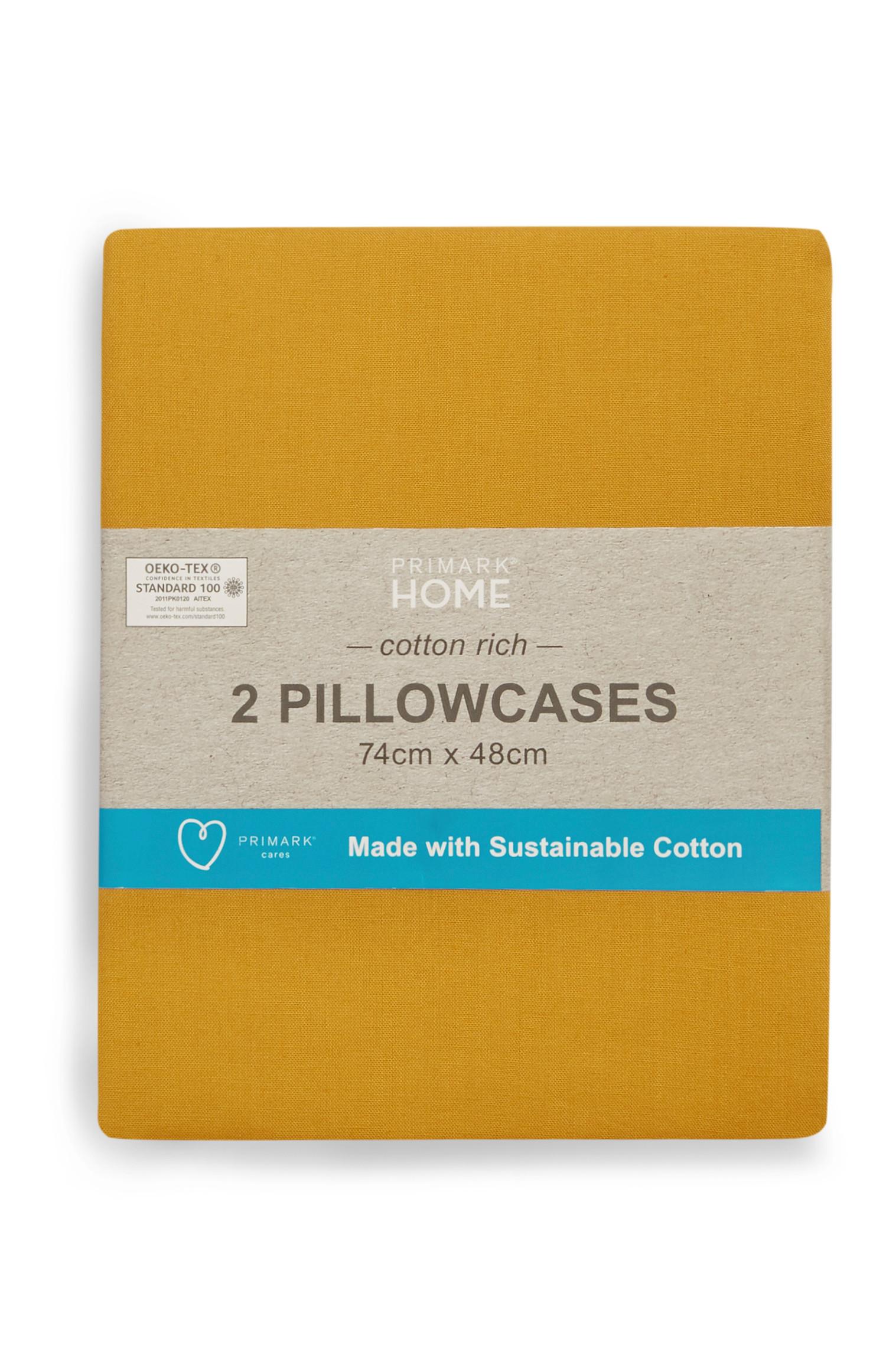 2 federe senape in cotone sostenibile