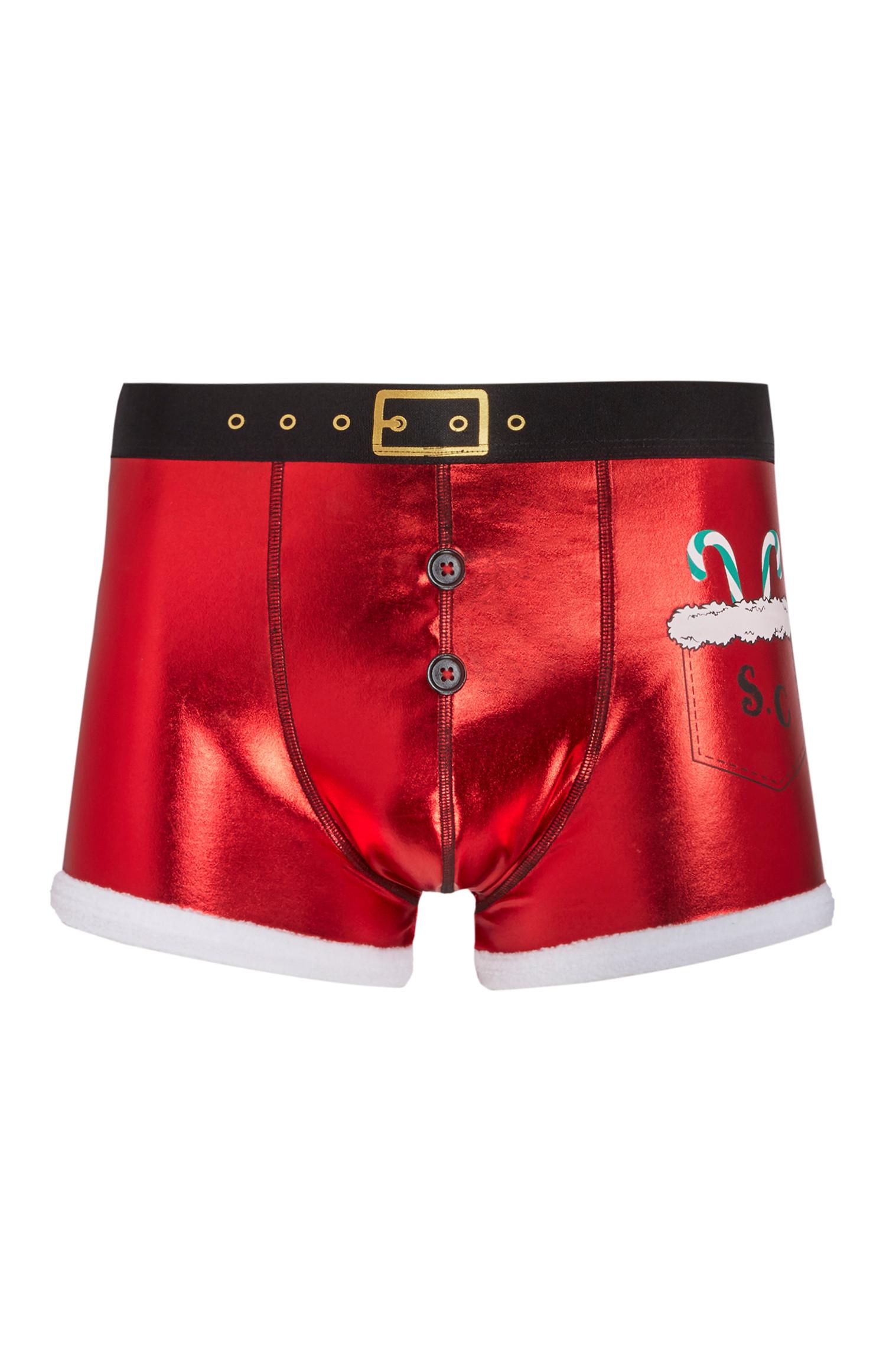 Weihnachtsmann-Boxershorts