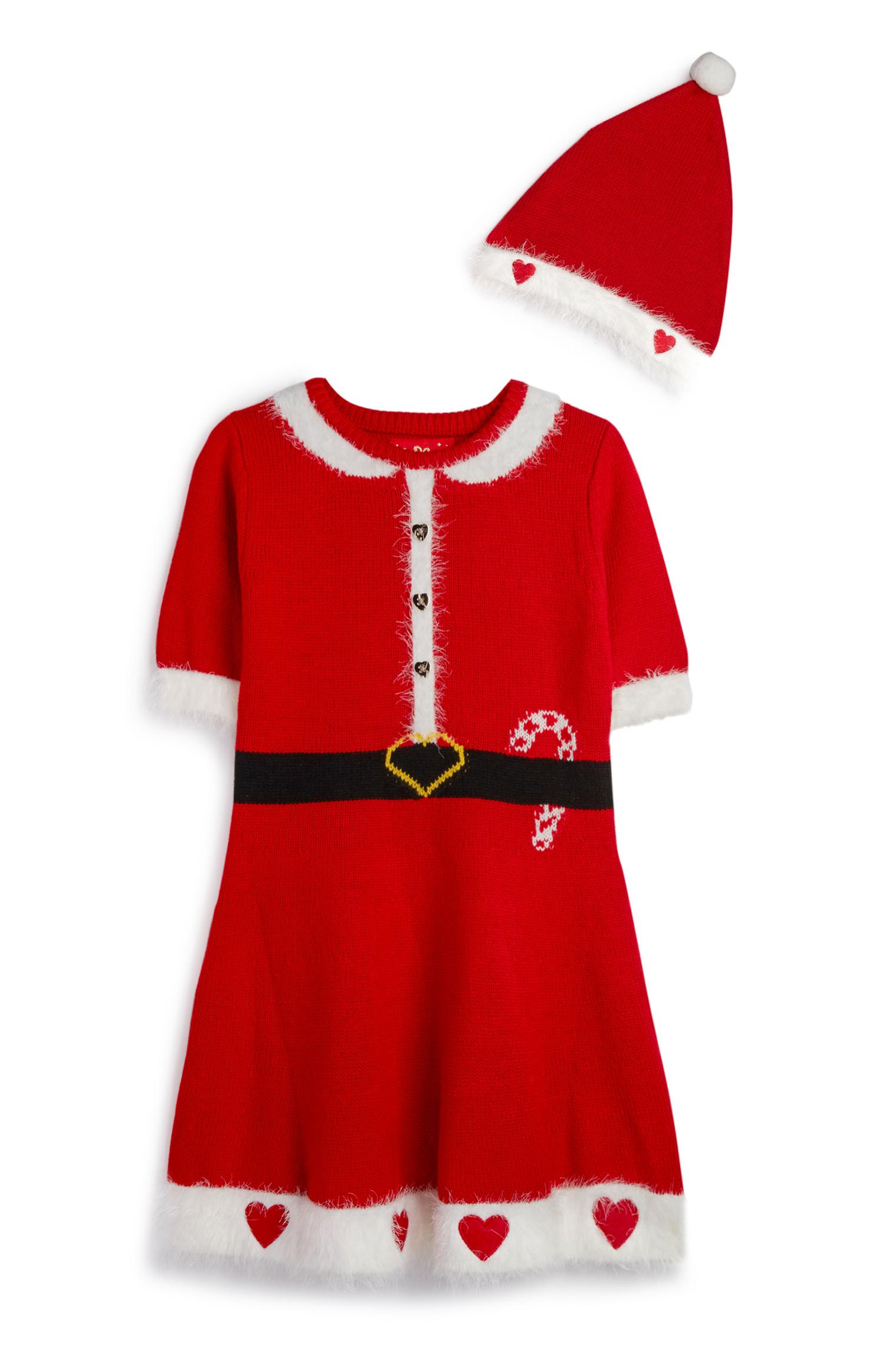 Weihnachtsmann-Kleid (Teeny Girls)