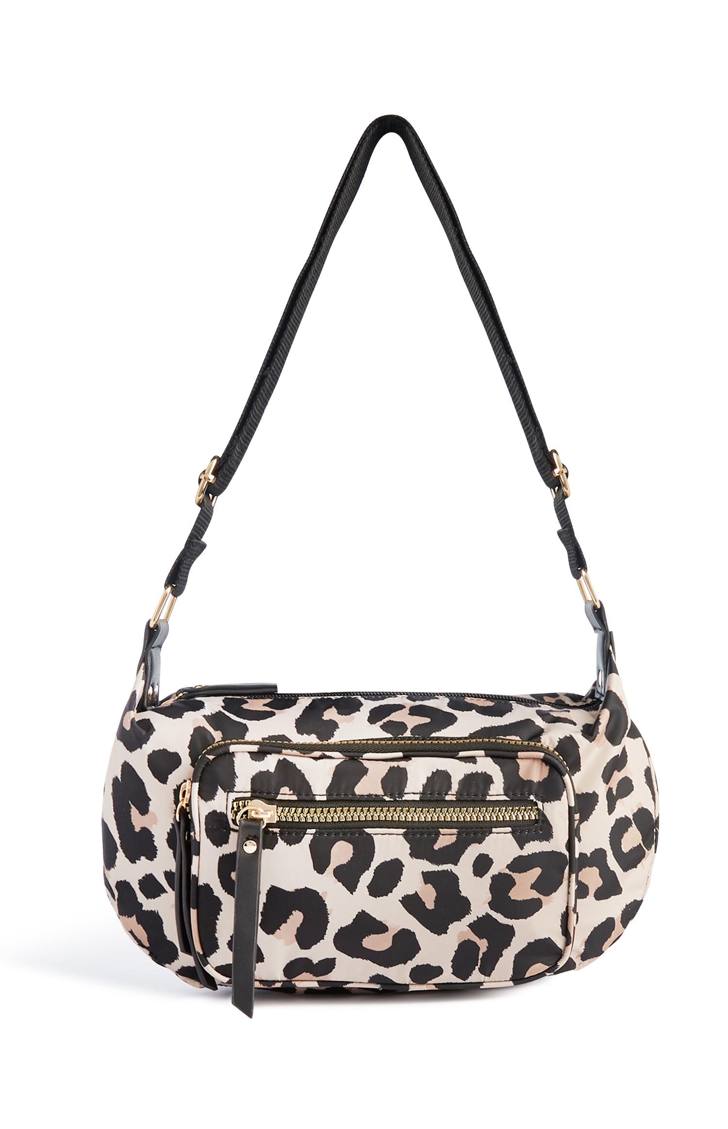 Schoudertas met slangenprint