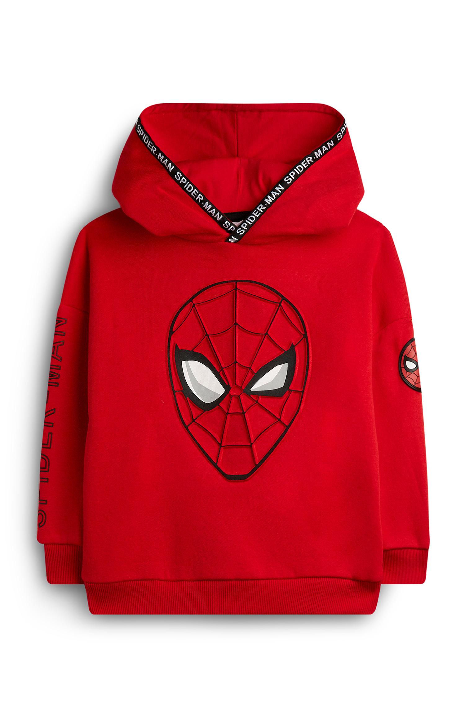 Roter „Spiderman“-Kapuzenpullover (kleine Jungen)