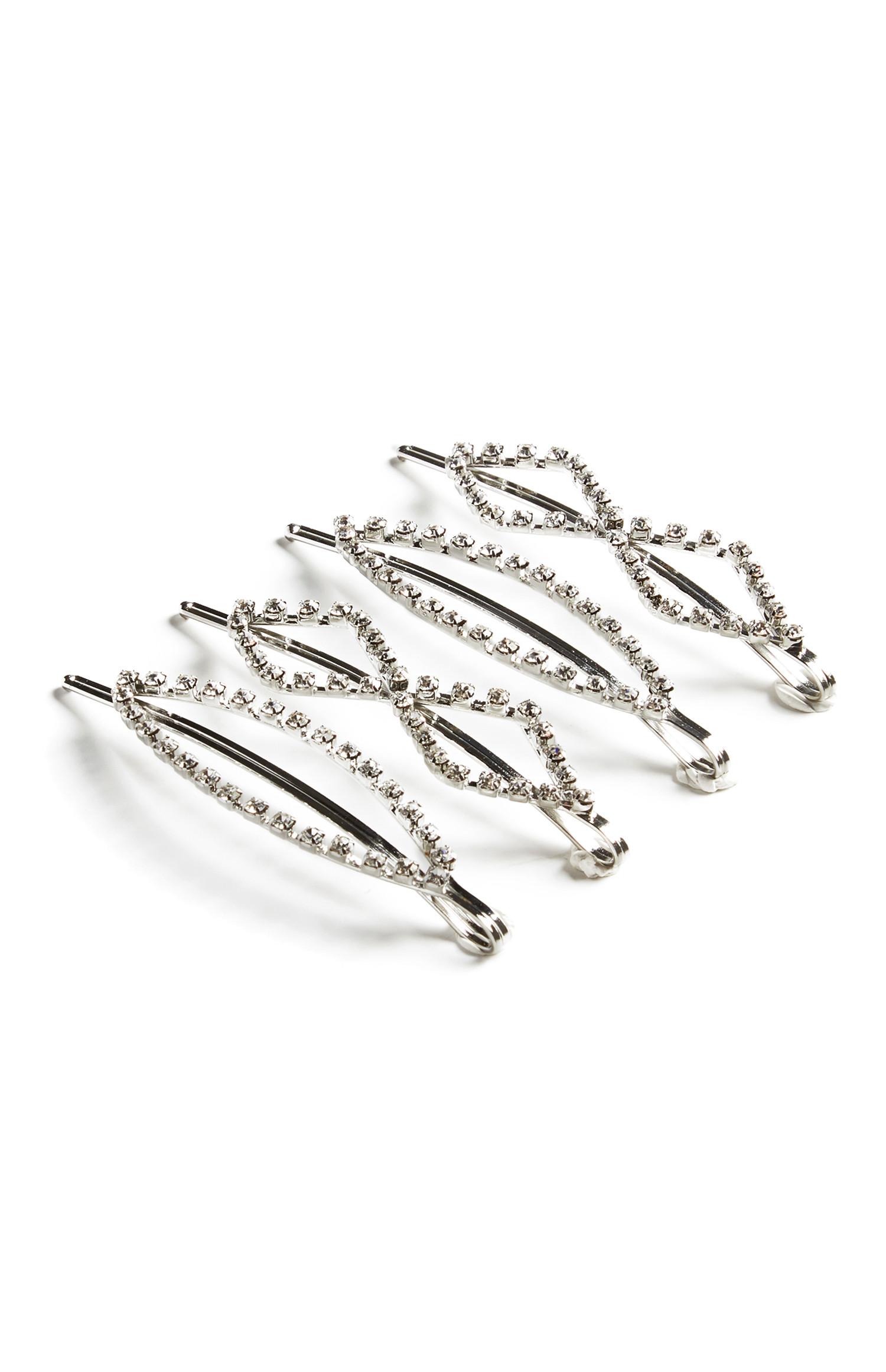 Slippers met strass, set van 4