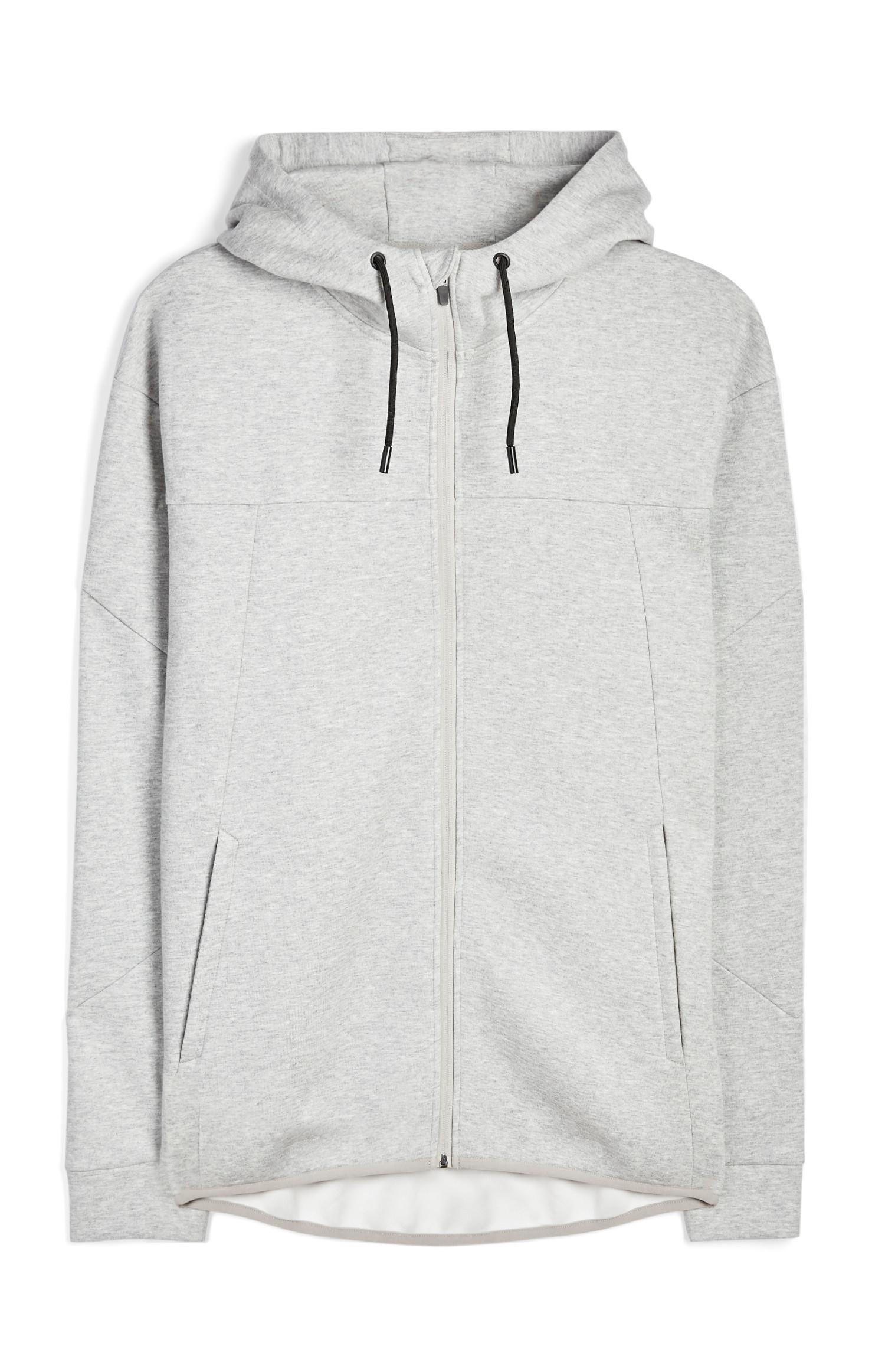 Graue Kapuzenjacke