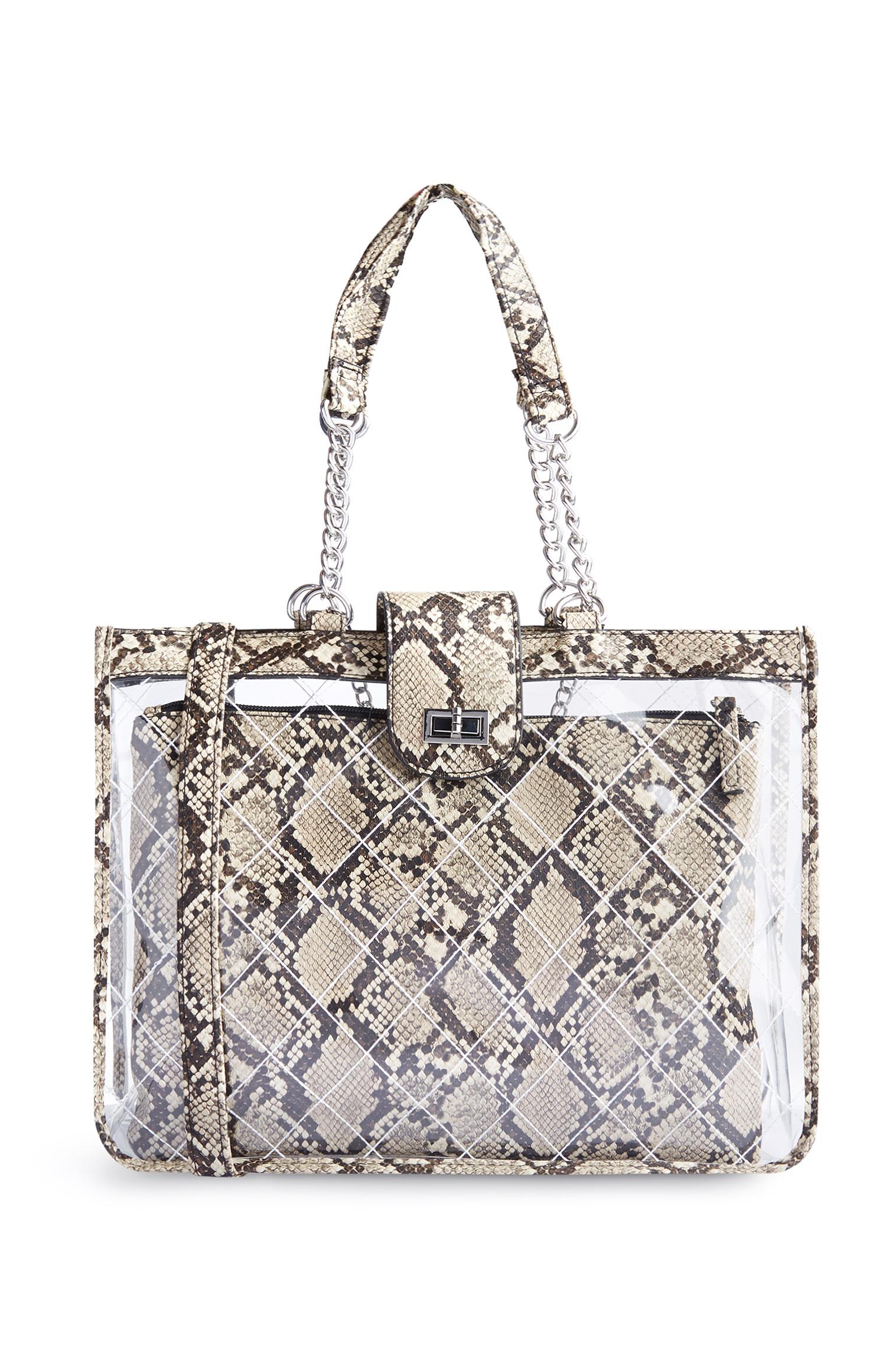 Damestas met krokodillenprint