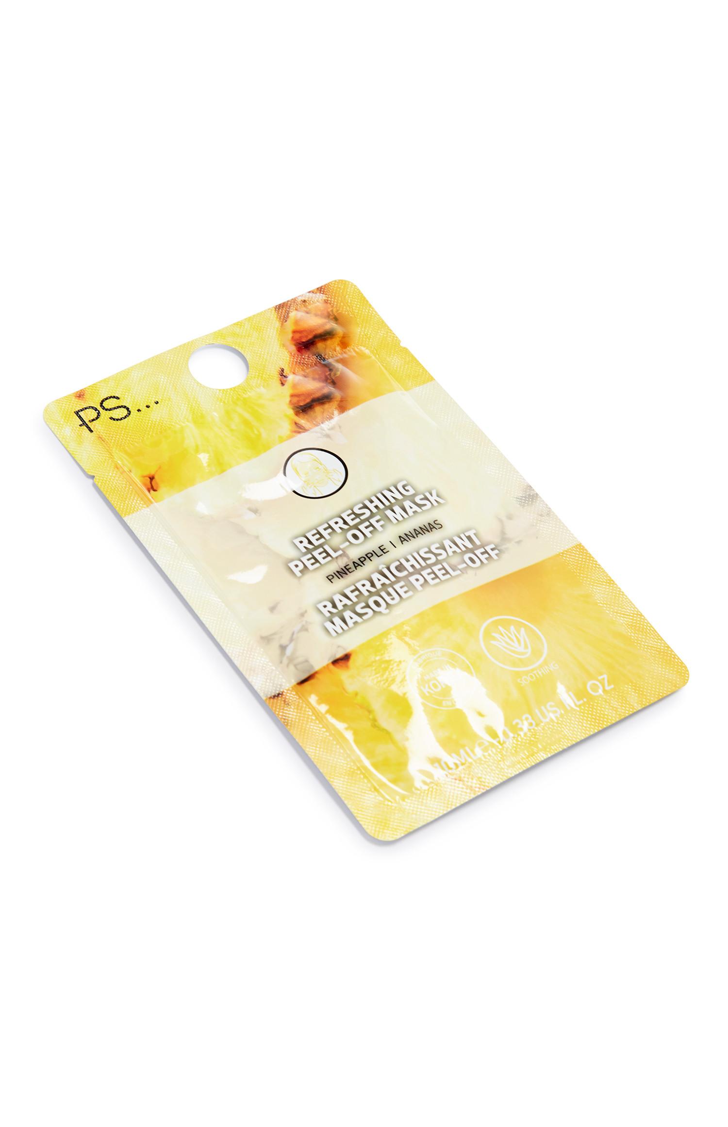 Maschera peel-off all'ananas