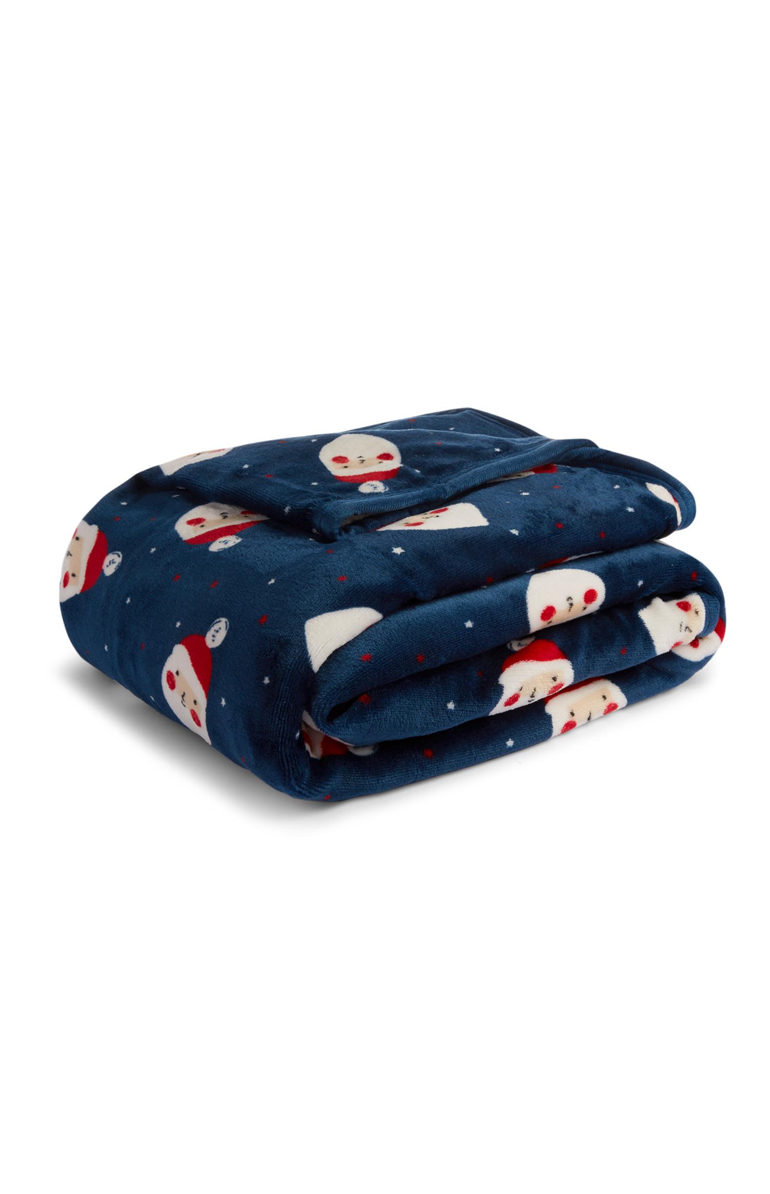 Plaid piccolo in sherpa di Babbo Natale