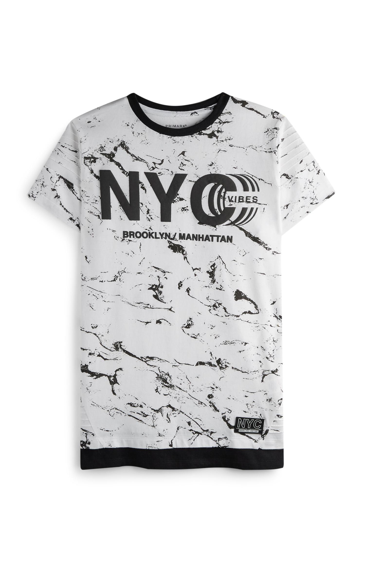 T-Shirt mit Marmormuster (Teeny Boys)