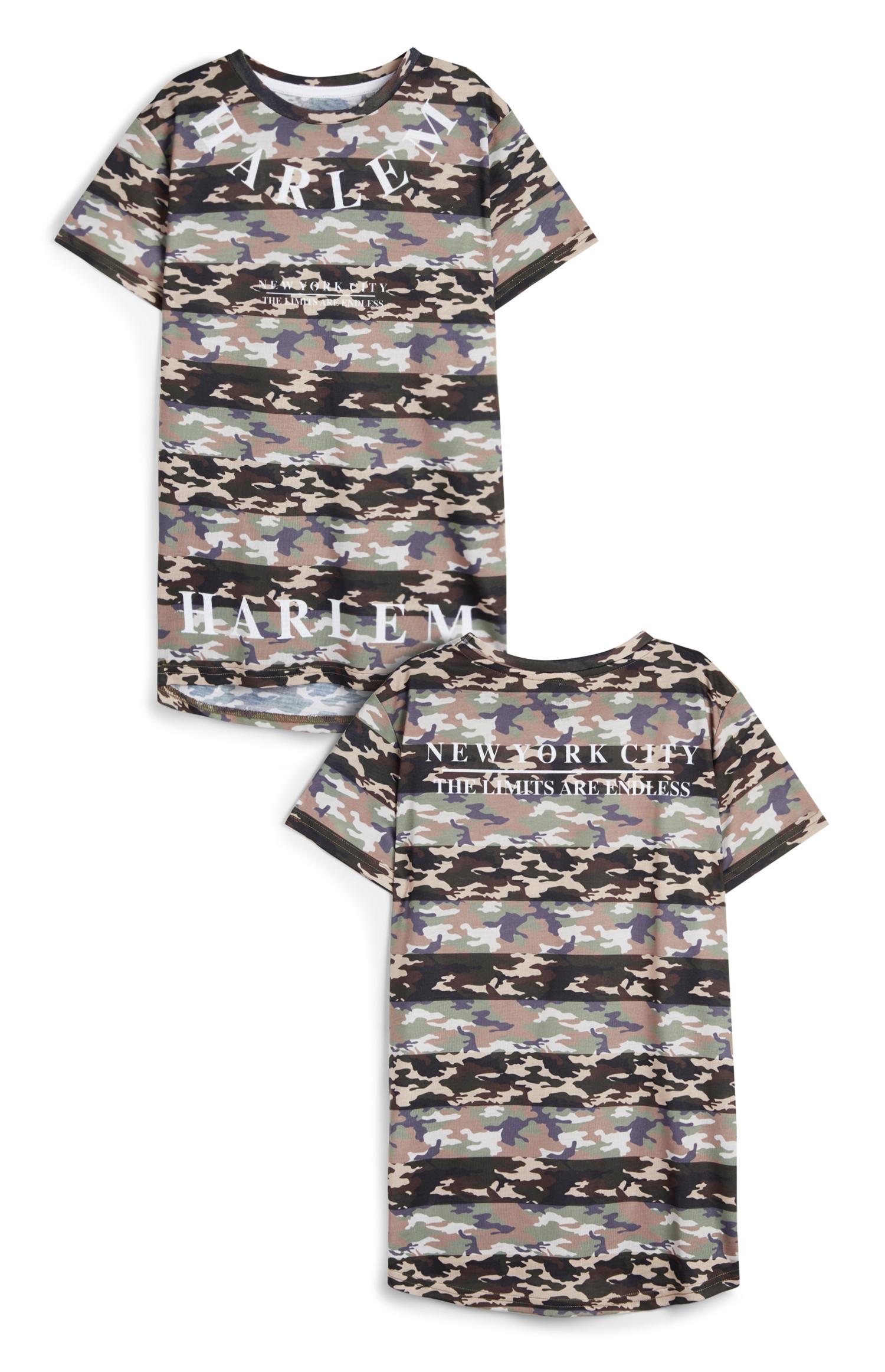 Gestreiftes T-Shirt mit Tarnmuster (Teeny Boys)