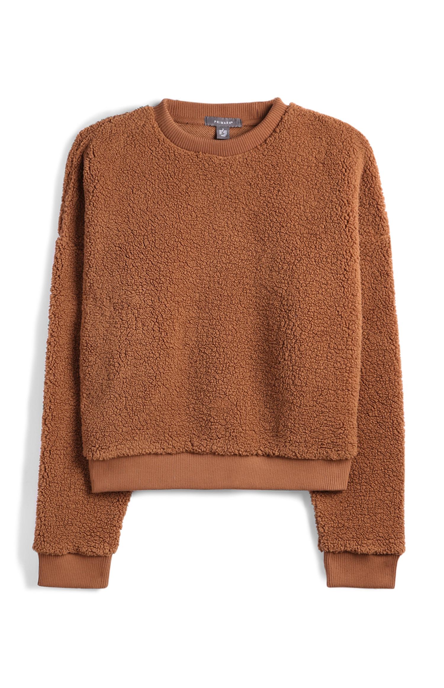 Brauner Kurzpullover
