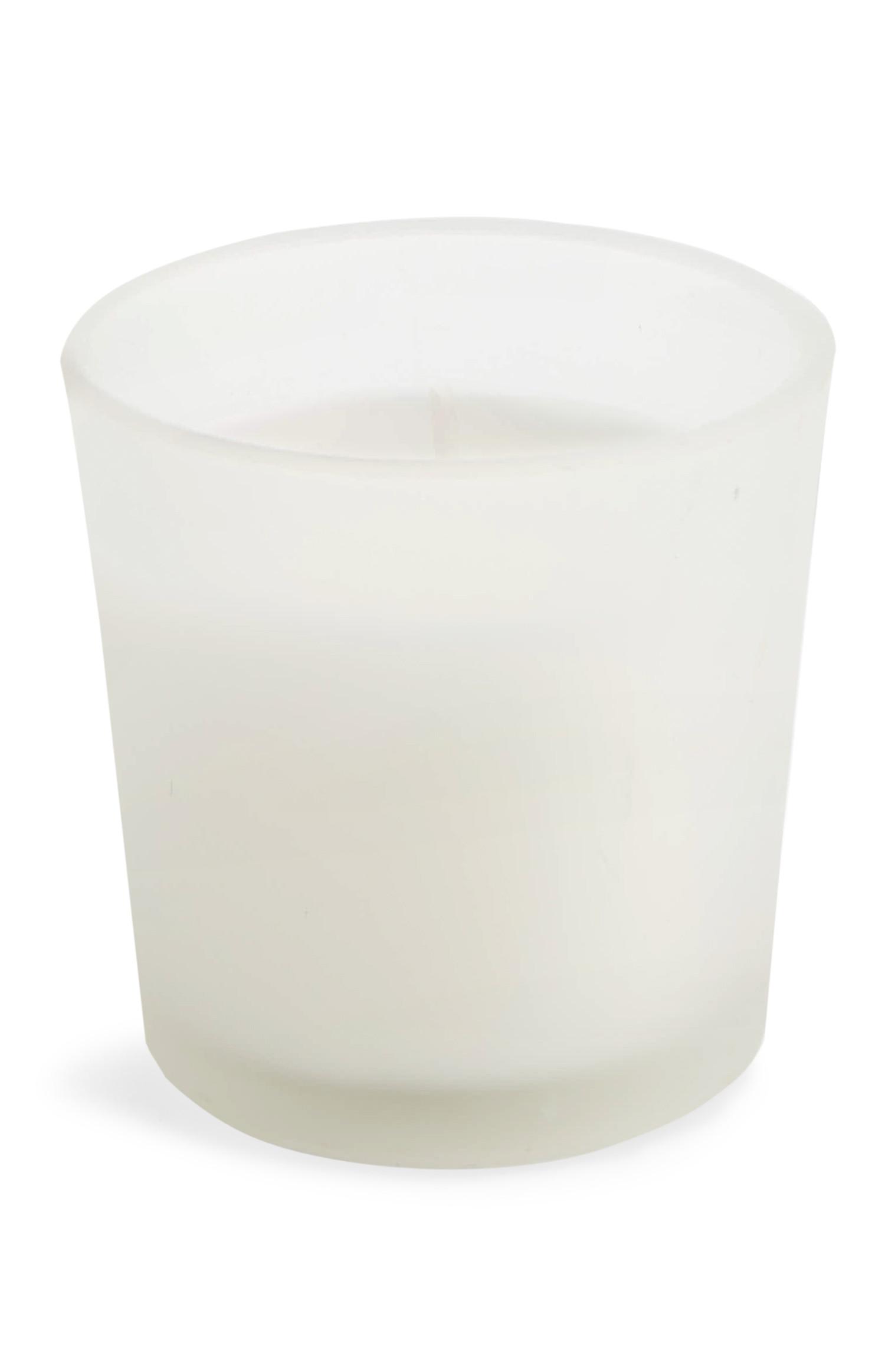 Candela con vetro bianco