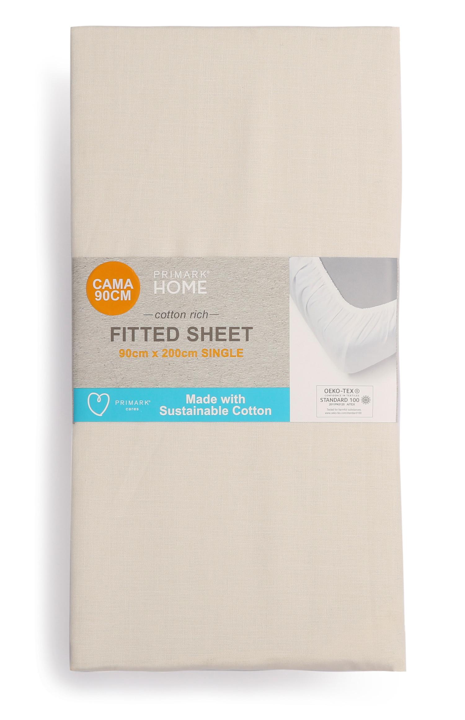 Lenzuolo singolo con angoli in cotone sostenibile