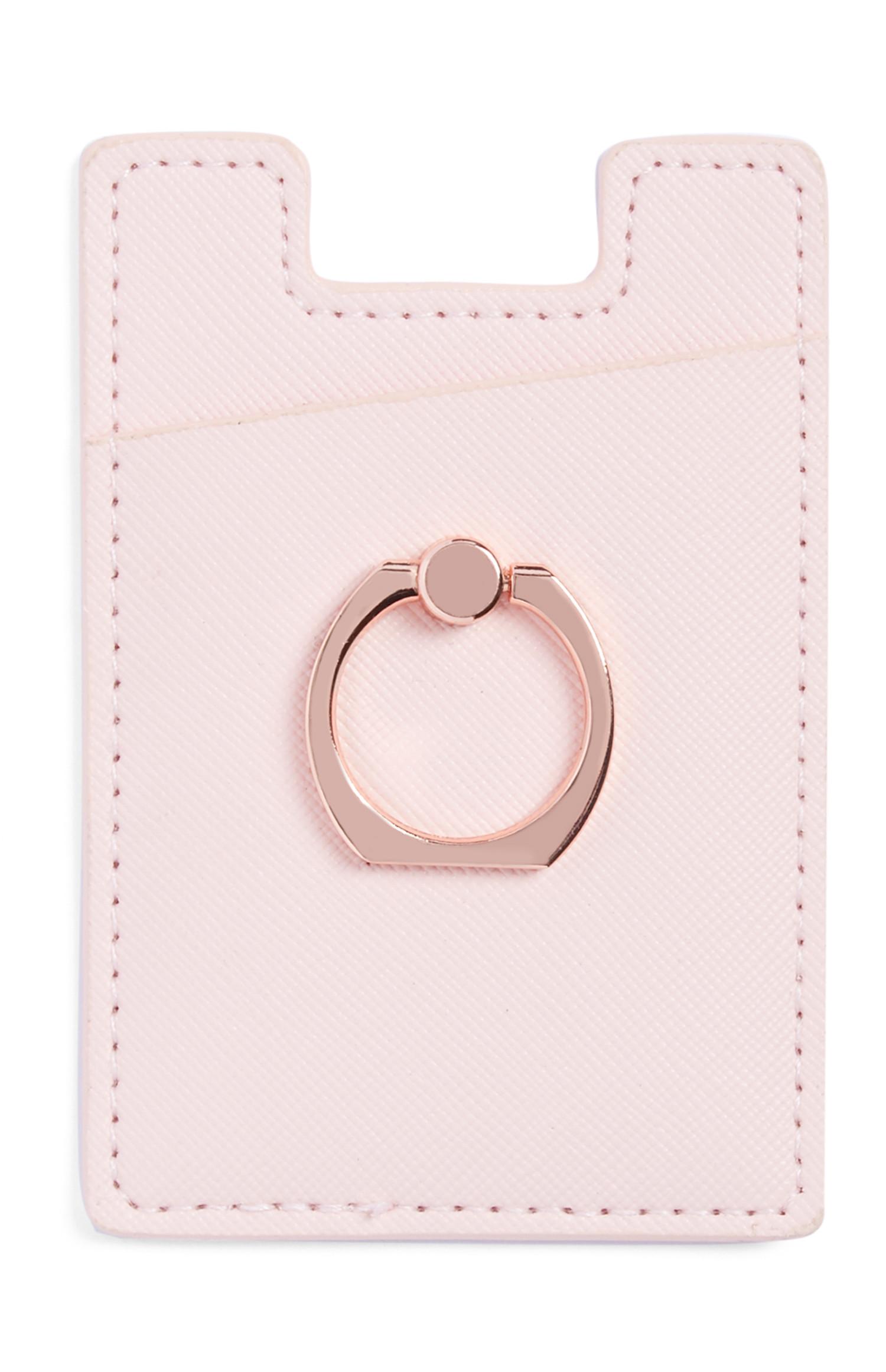 Portacarte rosa adesivo