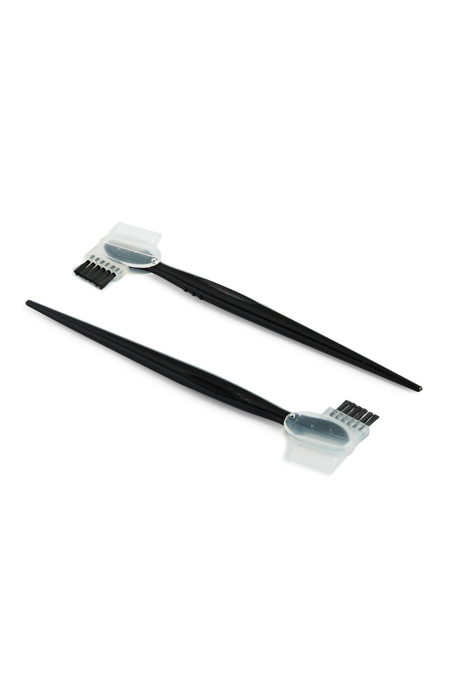 Rasoio e pettine per sopracciglia