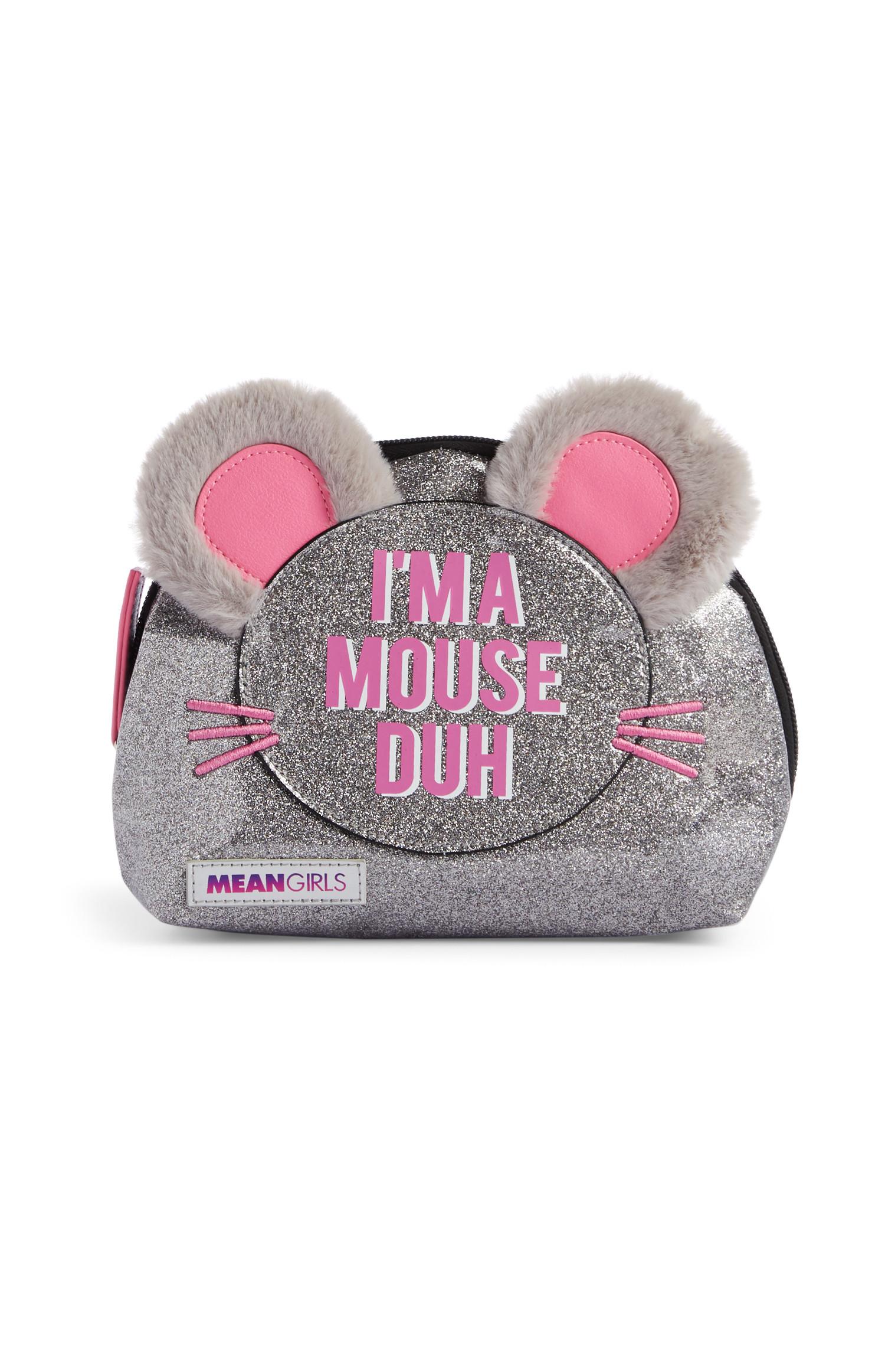 Trousse rosa e glitterata Mouse