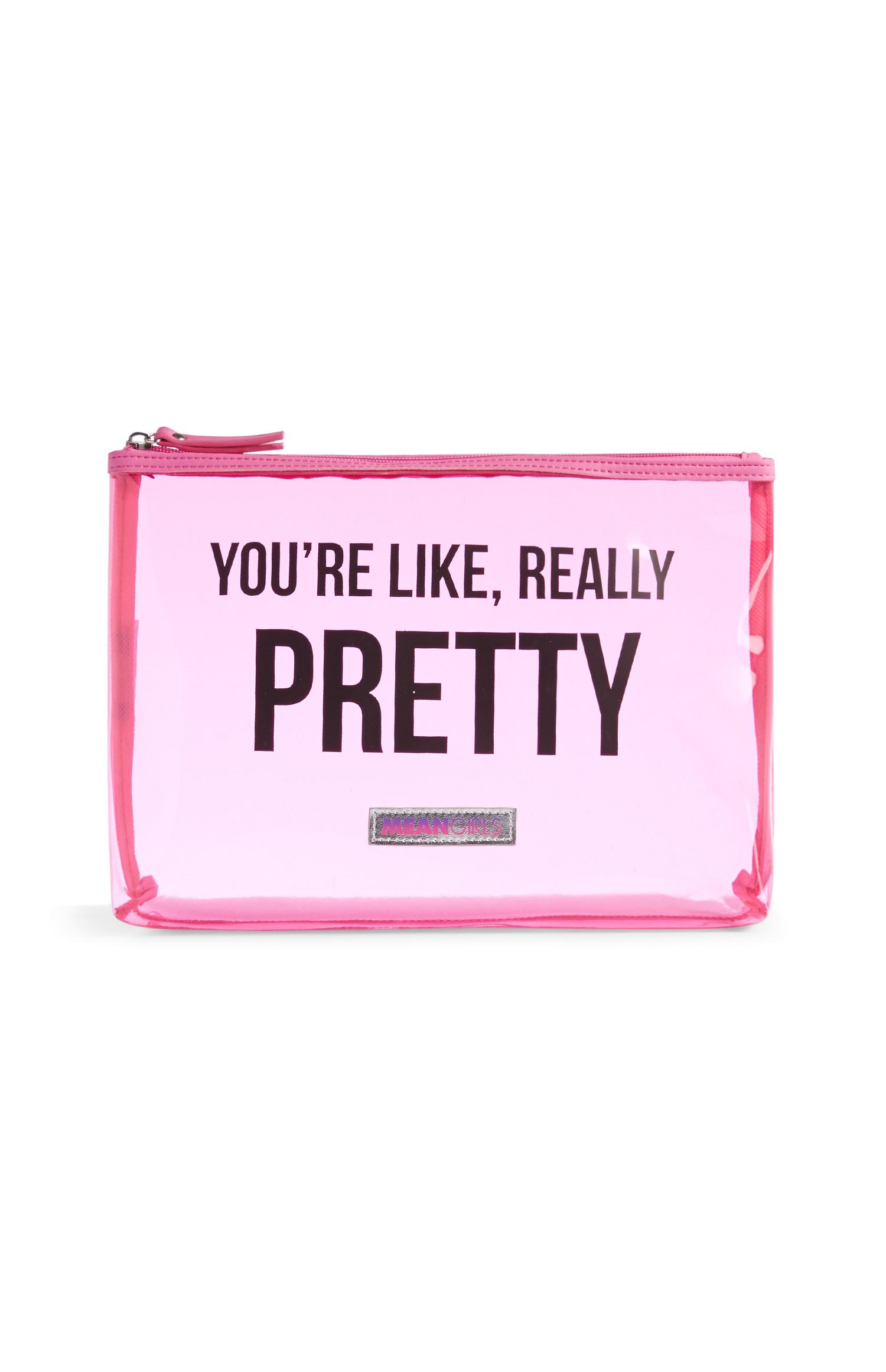 Trousse rosa trasparente