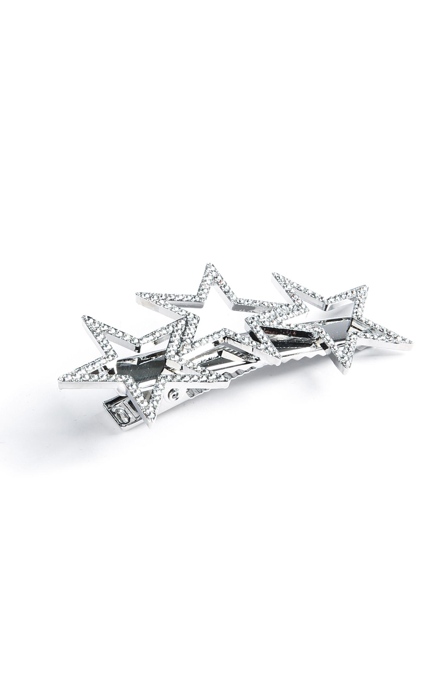 Zilverkleurige haarspeld met ster