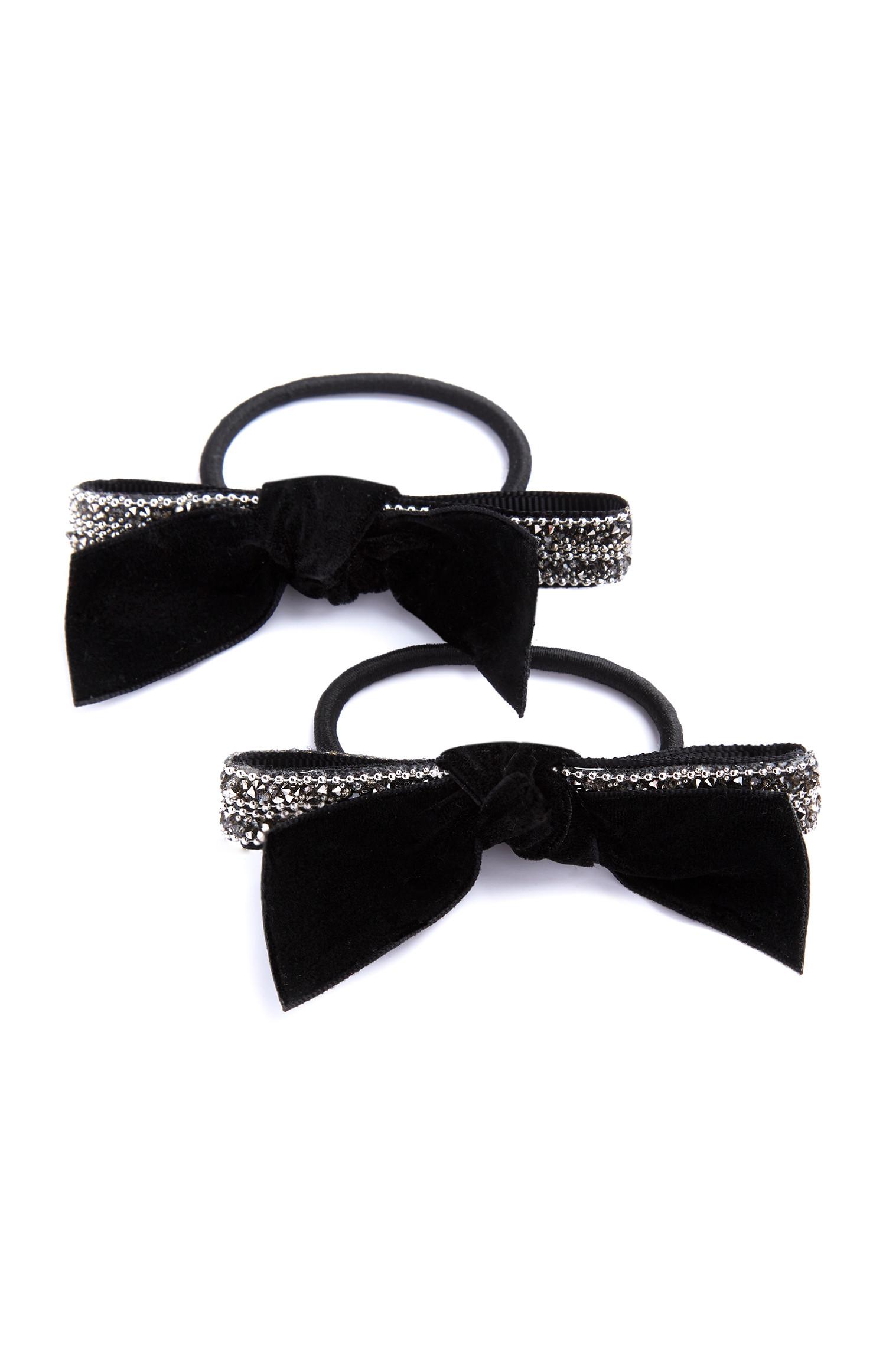 Haarband met zwarte strik