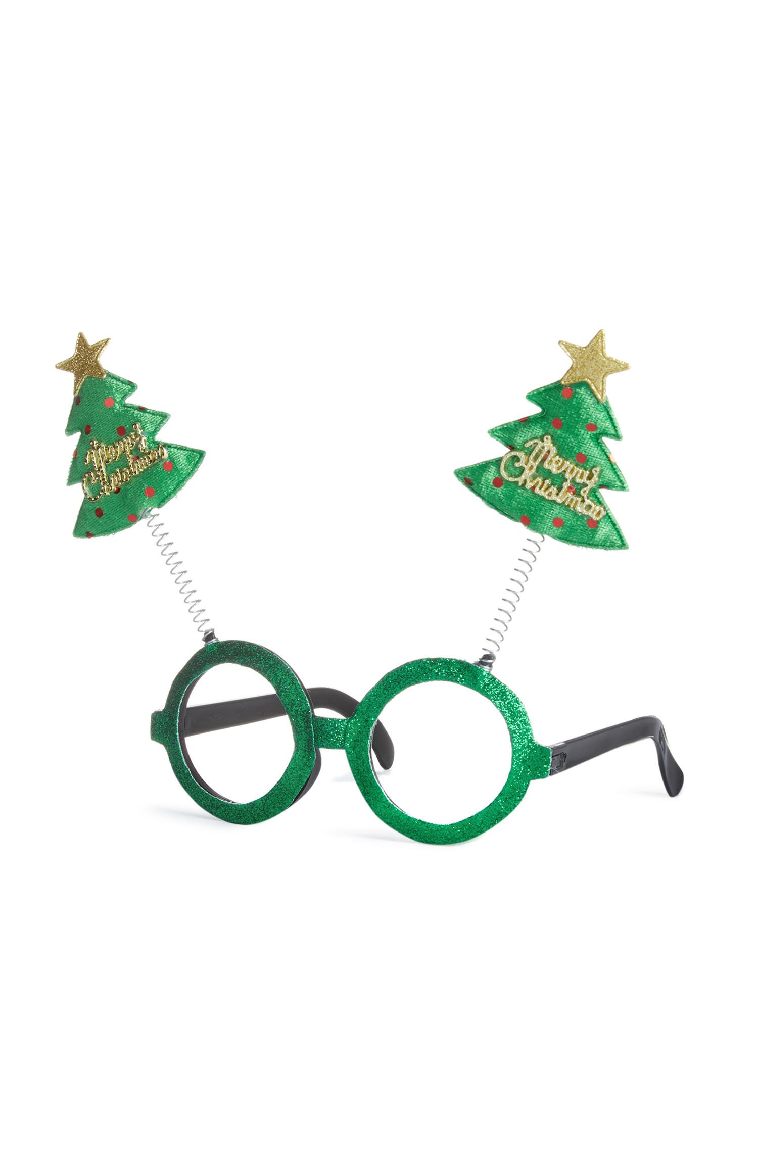 Grappige kerstboombril