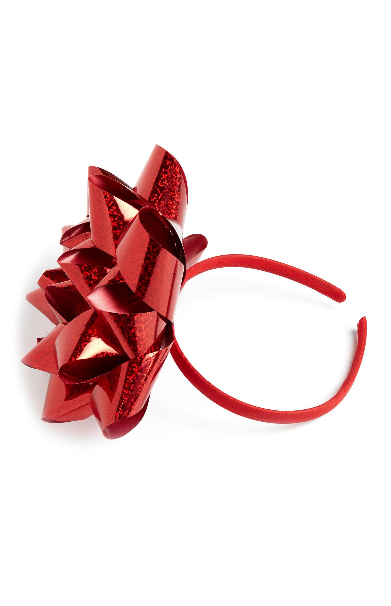 Haarband met kerststrik