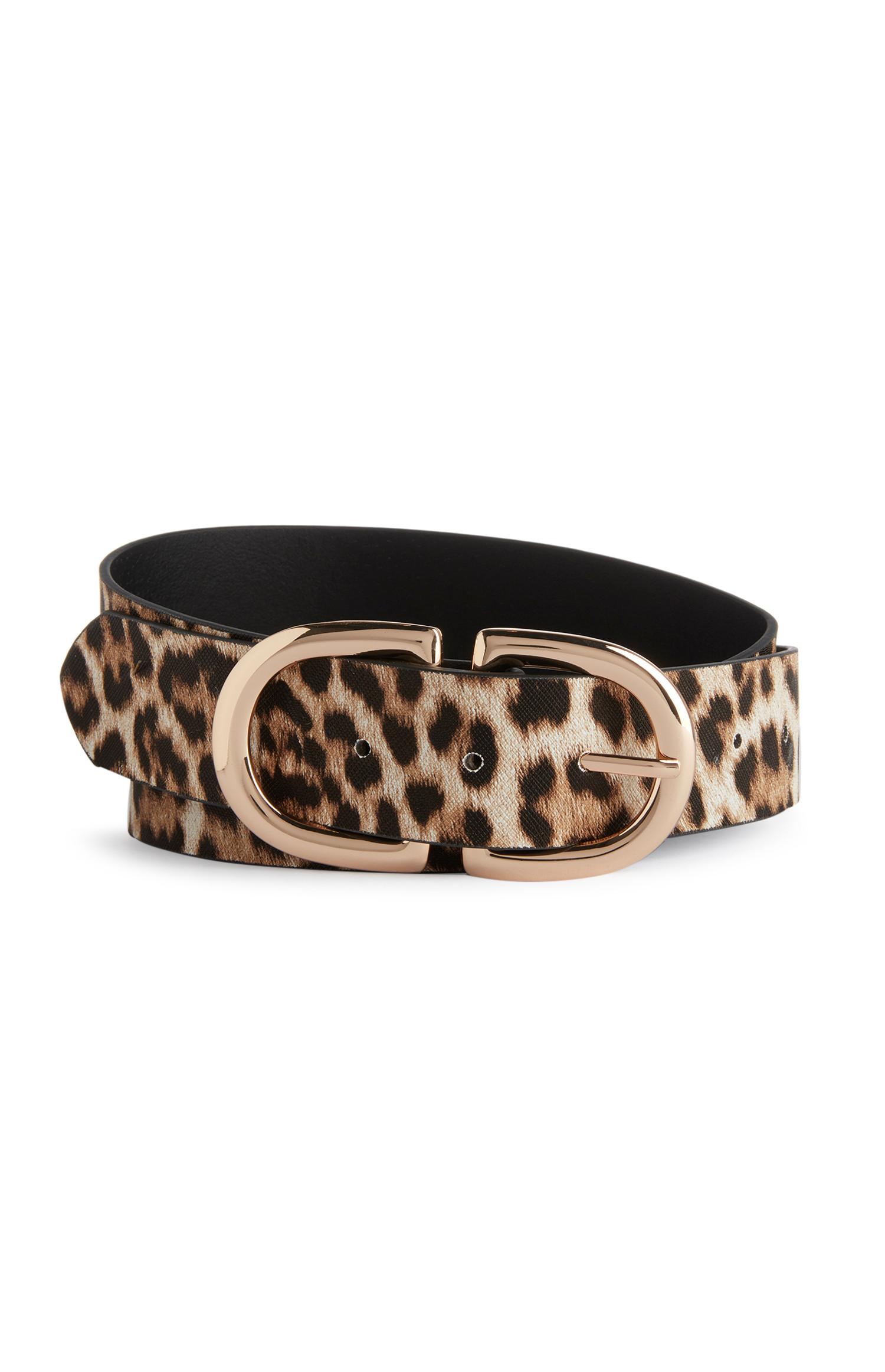 Riem met luipaardprint