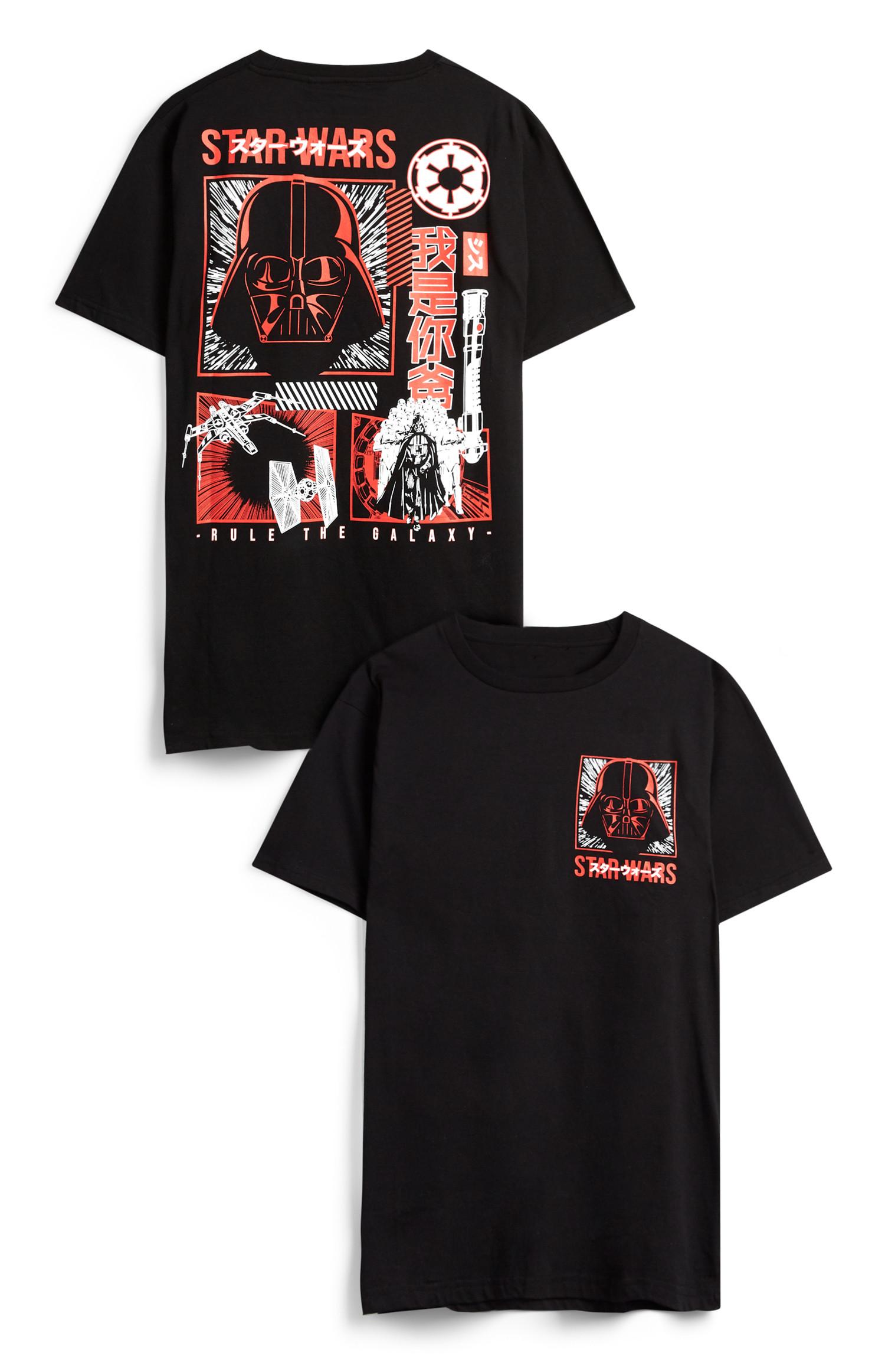 Schwarzes „Darth Vader“ T-Shirt