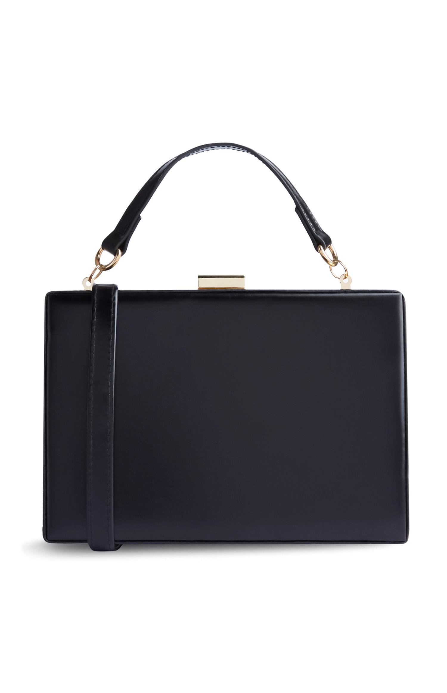 Zwarte rechthoekige tas