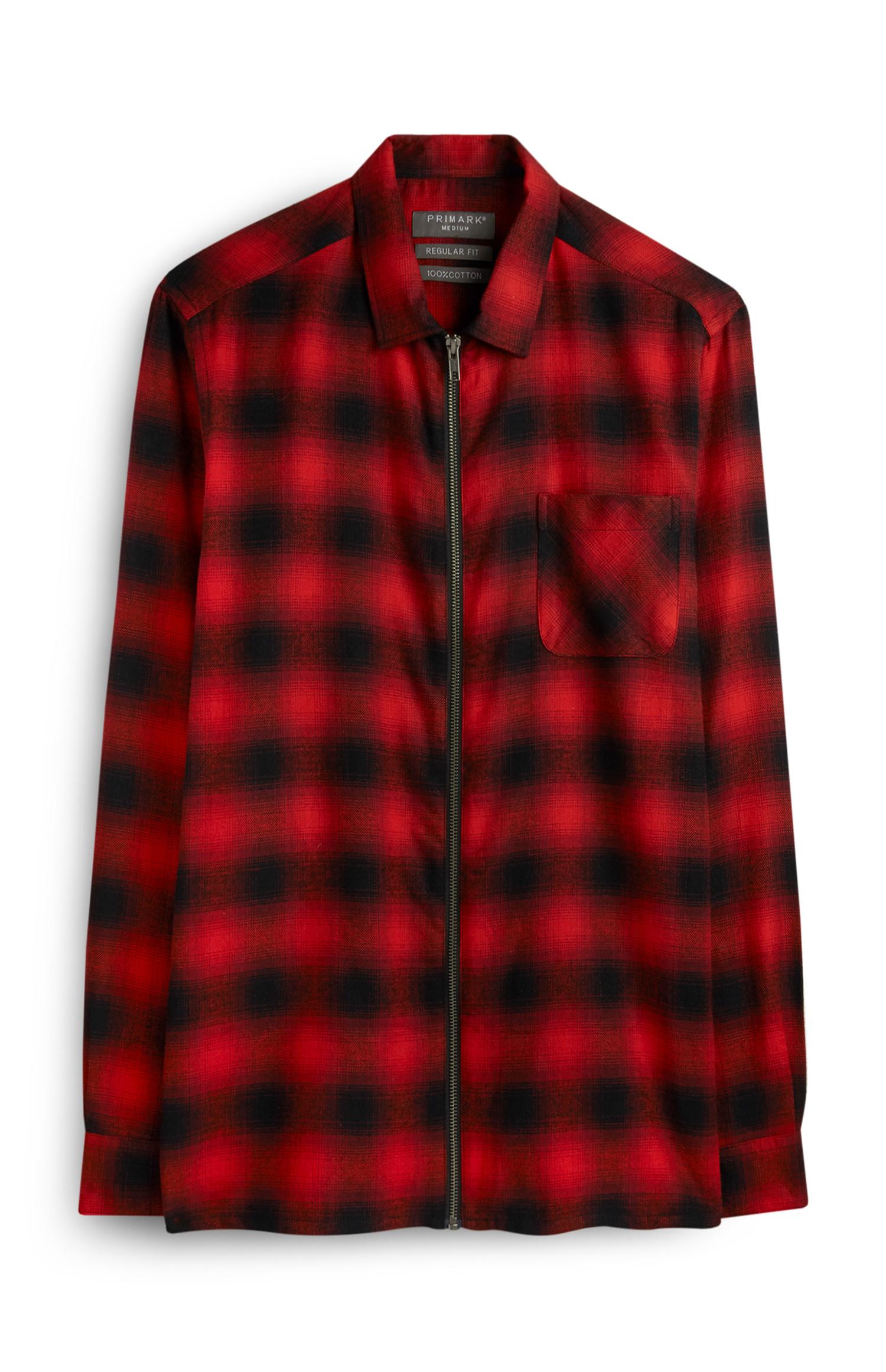 Rot karierte Jacke