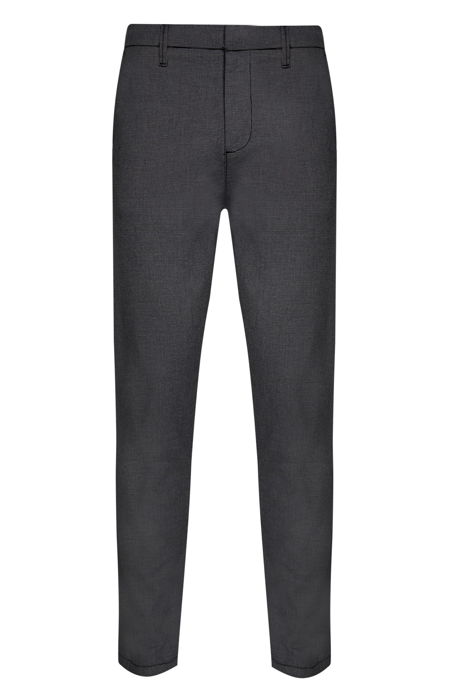 Graue Slim-Fit-Hose mit Stretchanteil