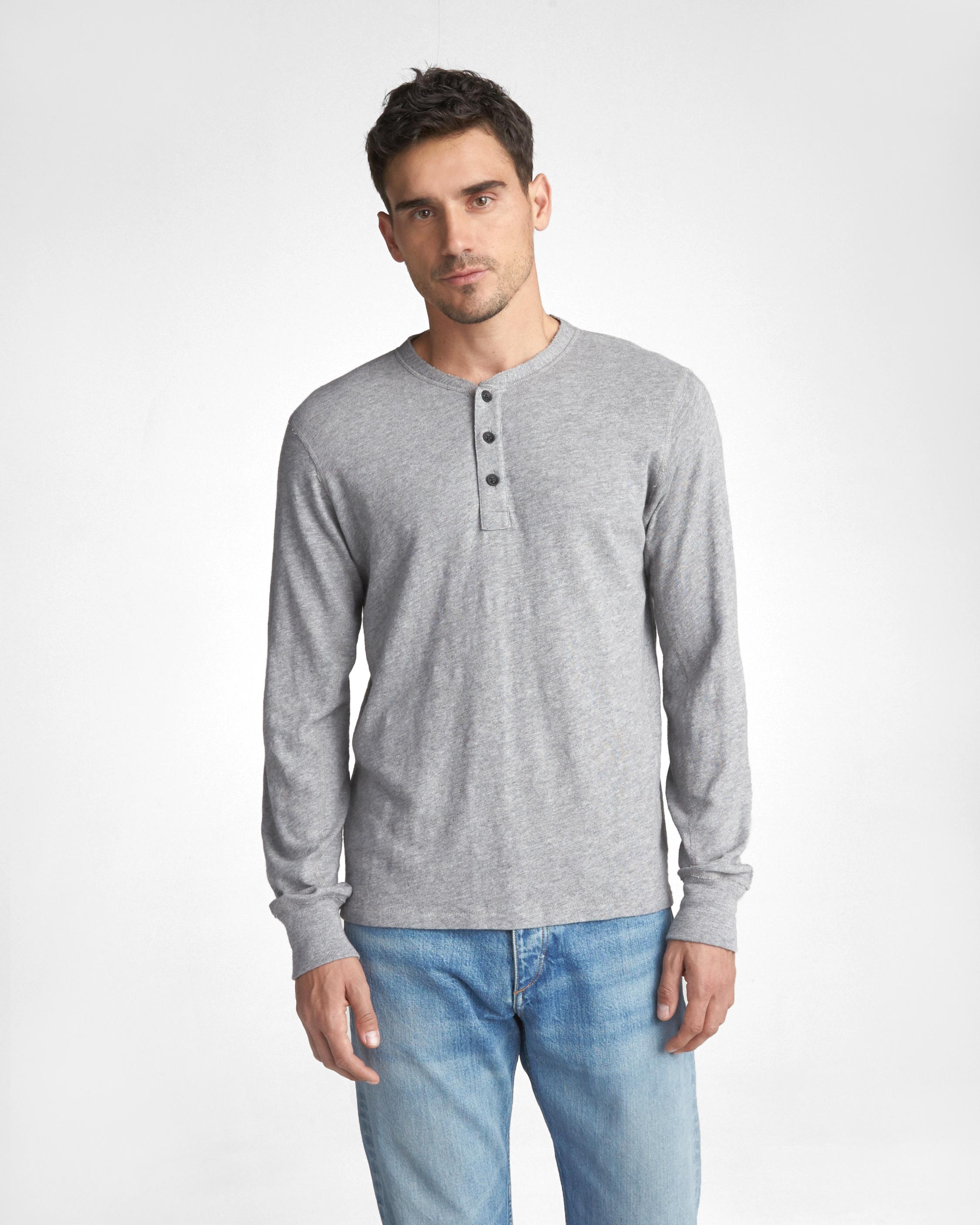 Classic Long-Sleeve Men's Henley | rag & bone