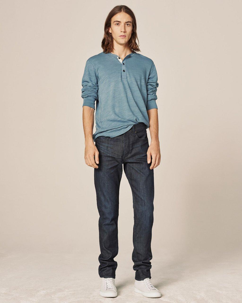 Details about   Men's RAG & BONE Slim Straight Blue Denim Jeans Flint Size 29