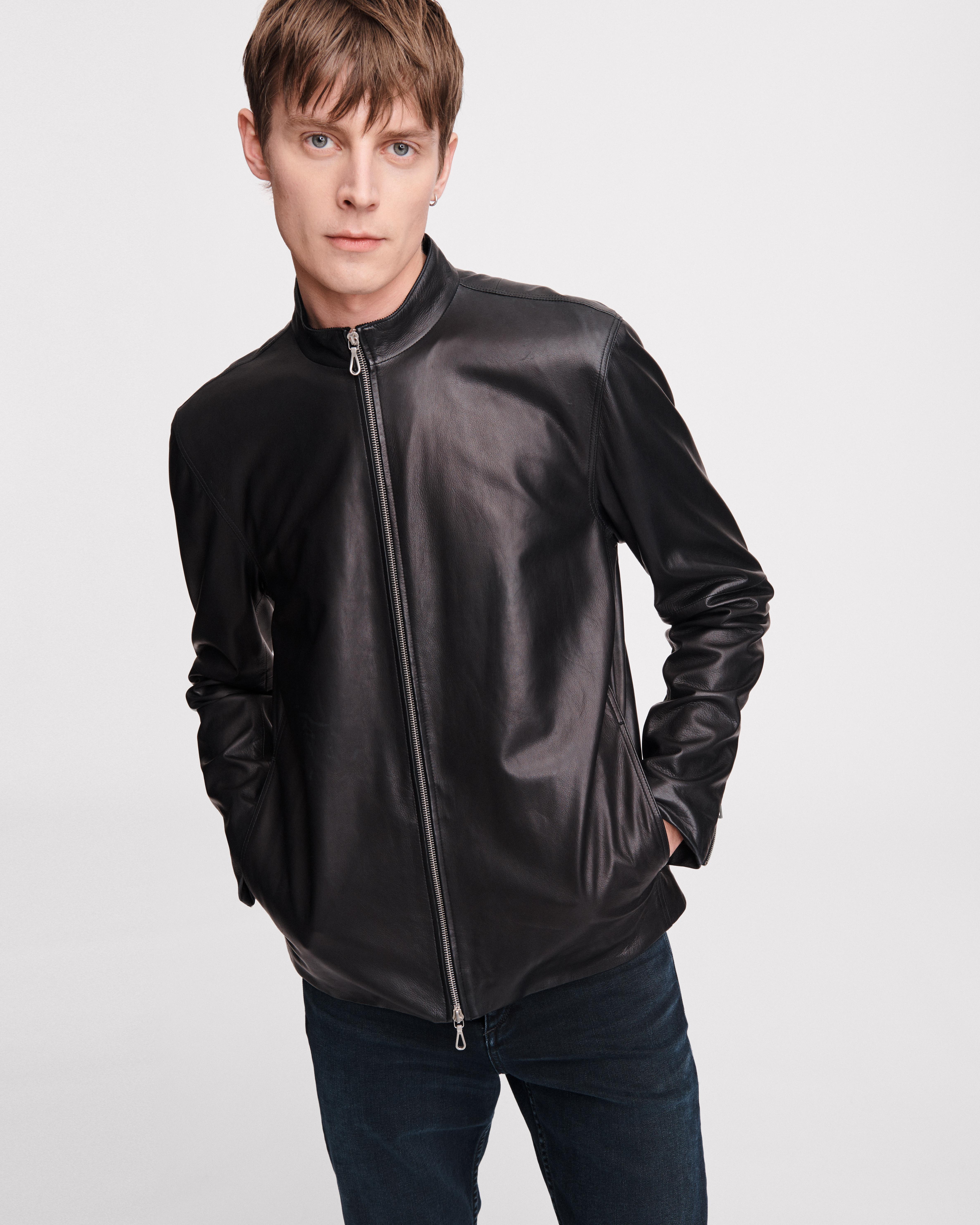Agnes Leather Jacket for Men in Black | rag & bone