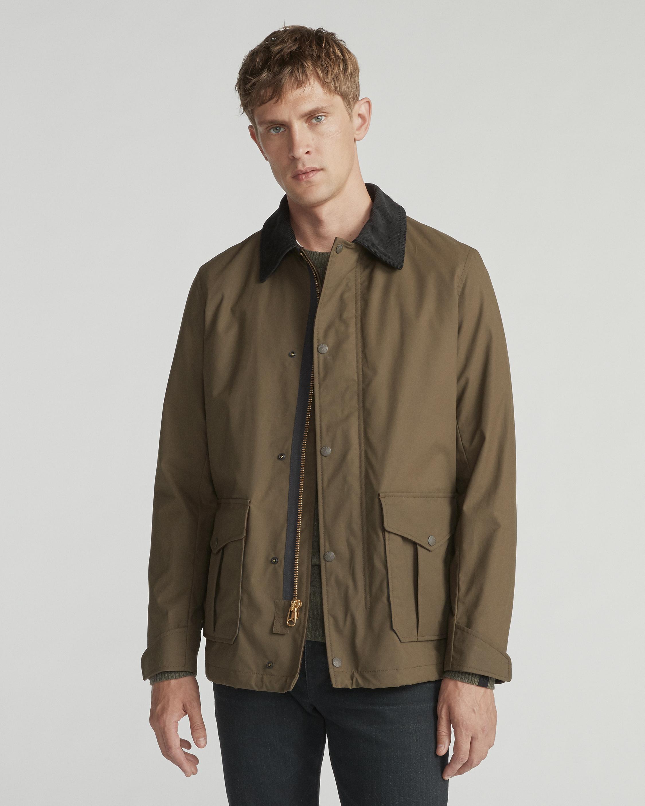 waxed field coat