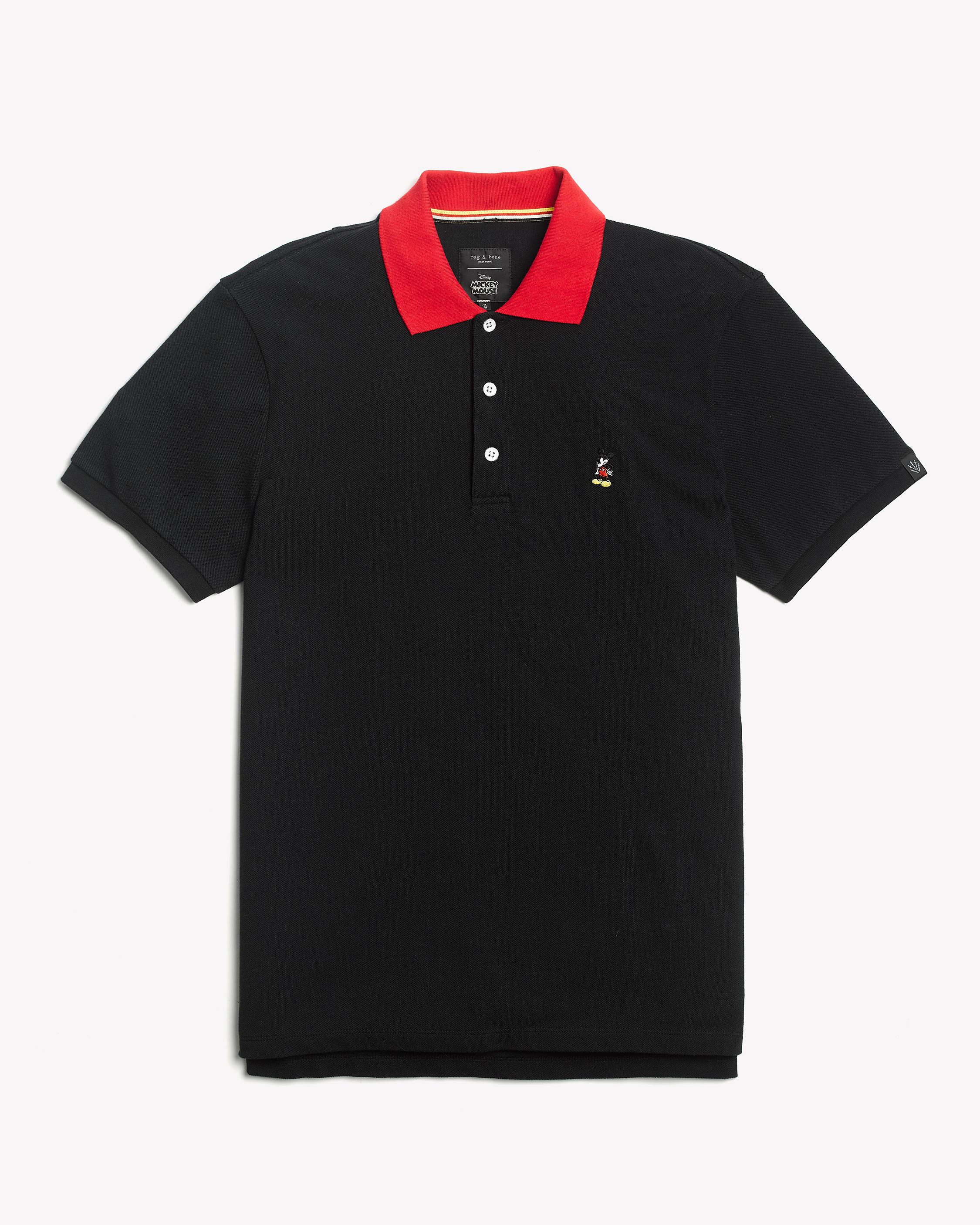 Mickey Pique Polo | Mickey Mouse Shop the Collection | rag & bone