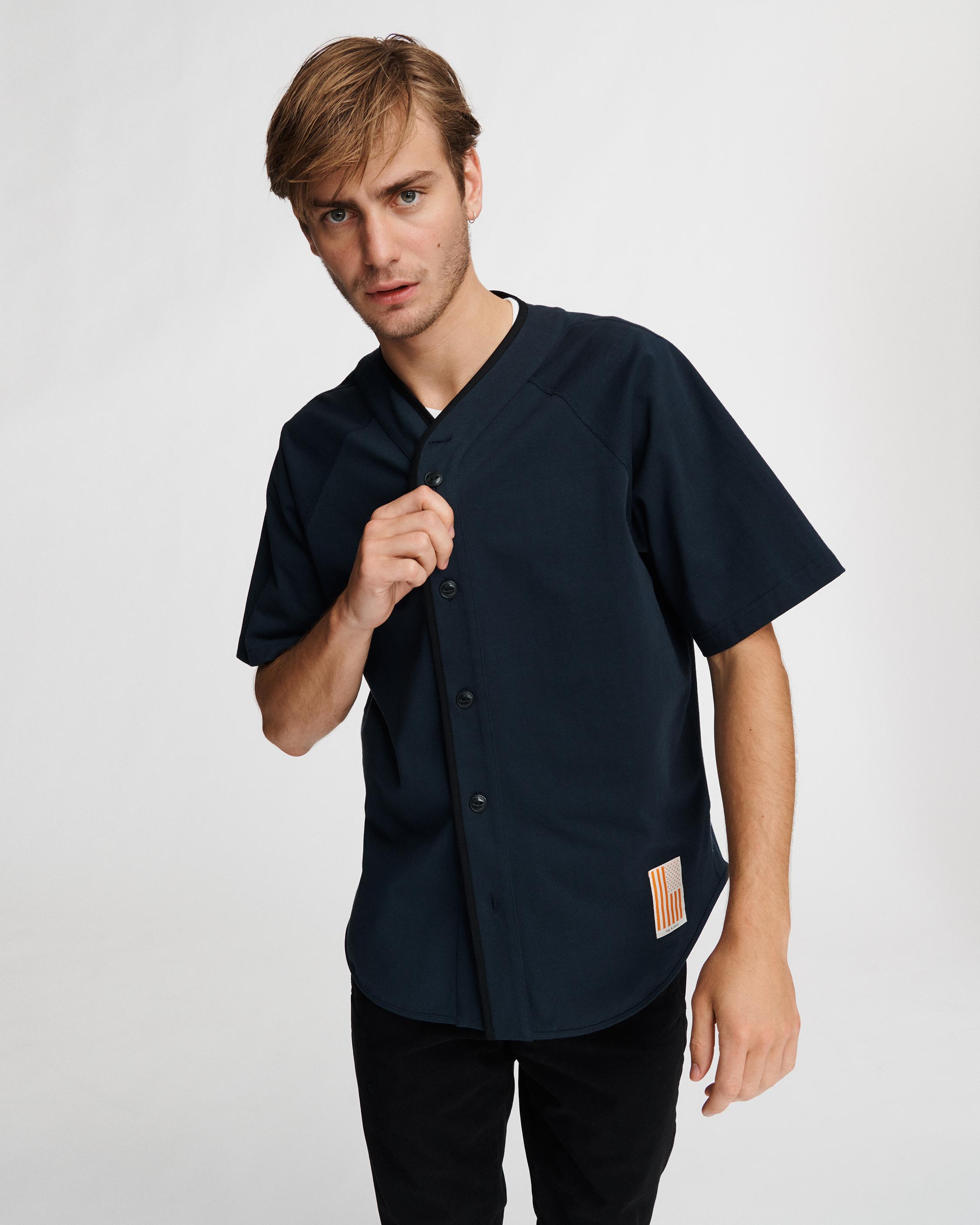 denim popover shirt